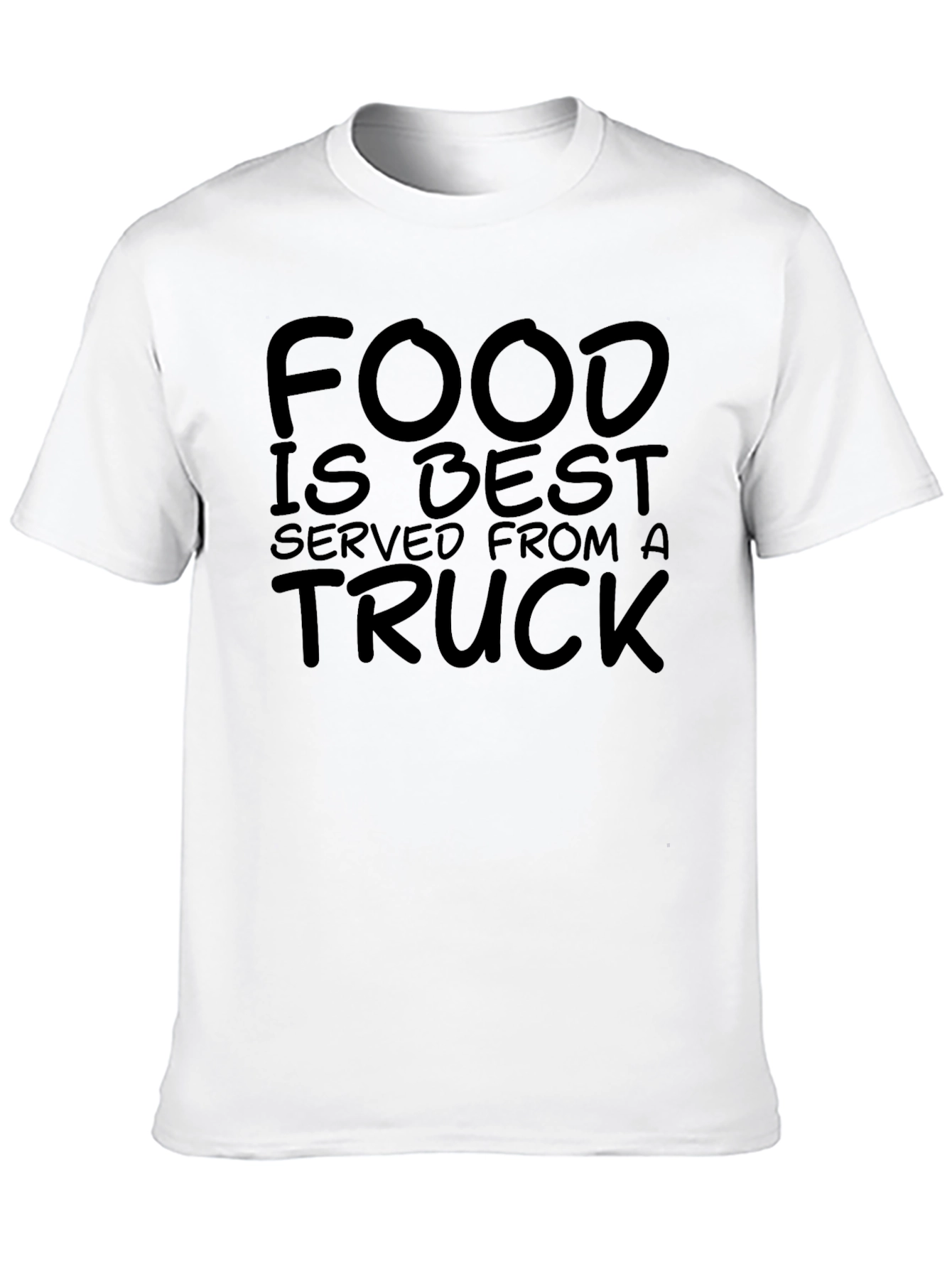 Food Truck Lover Black Cotton Tee
