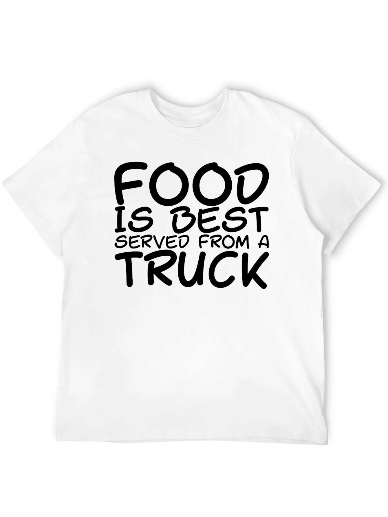 Food Truck Lover Black Cotton Tee