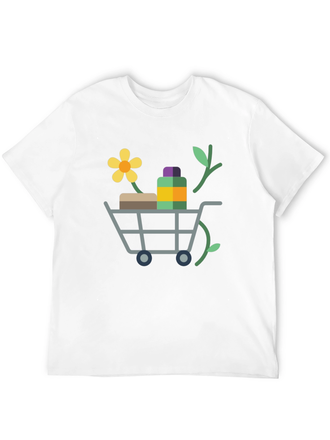 Eco-Friendly Shopping Cart Graphic Tee