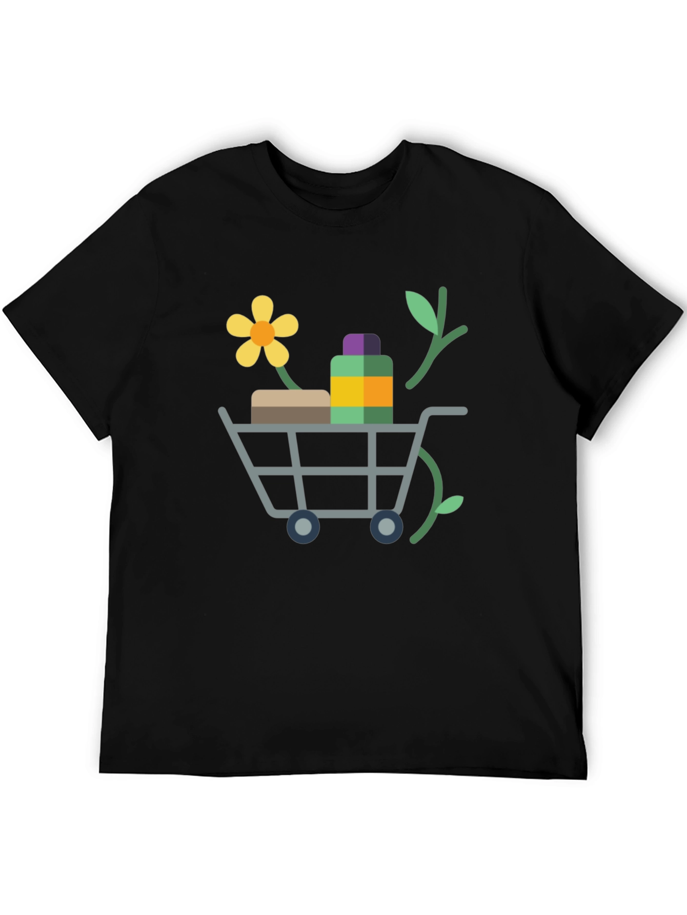 Eco-Friendly Shopping Cart Graphic Tee