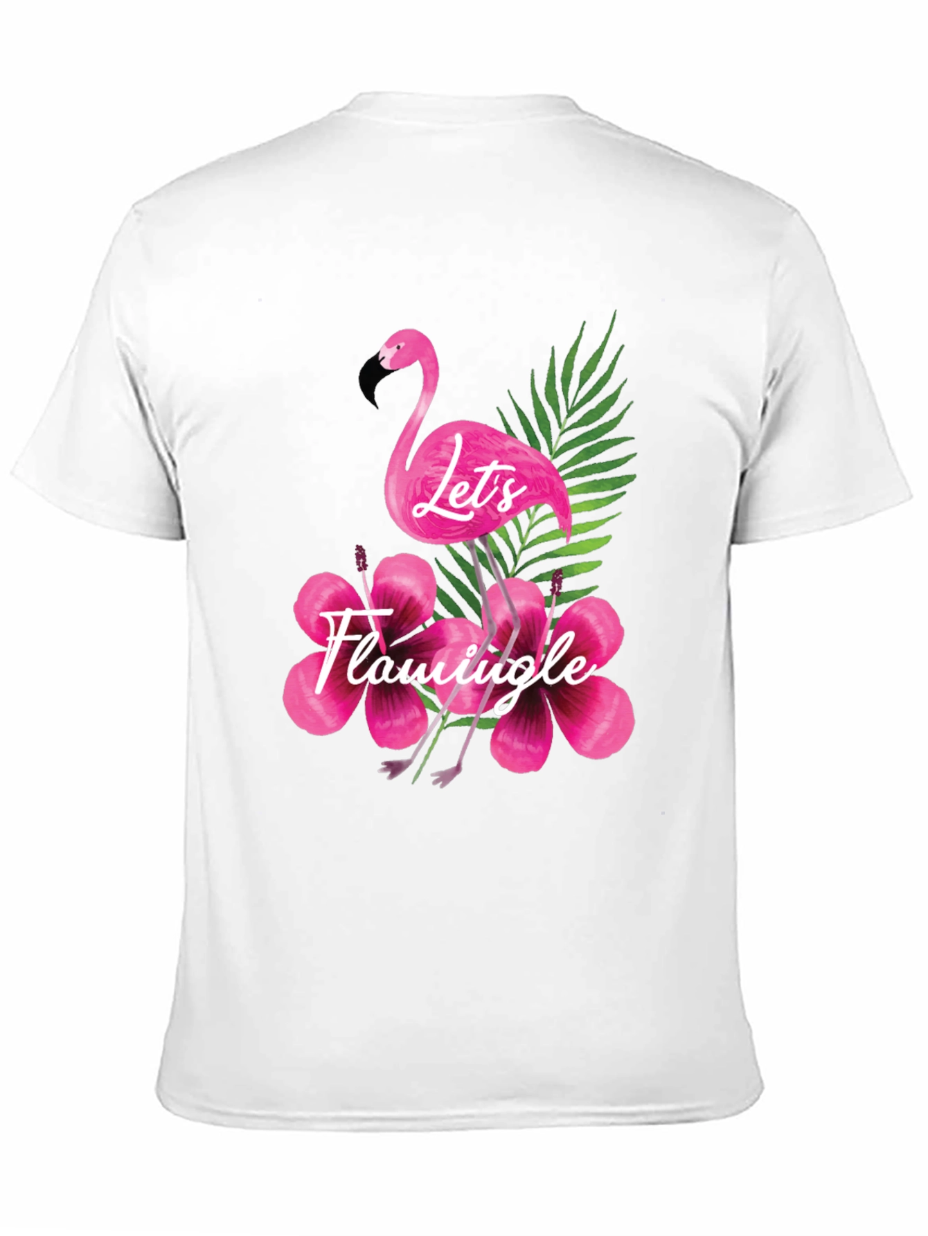 Lets Flamingle Black T-Shirt