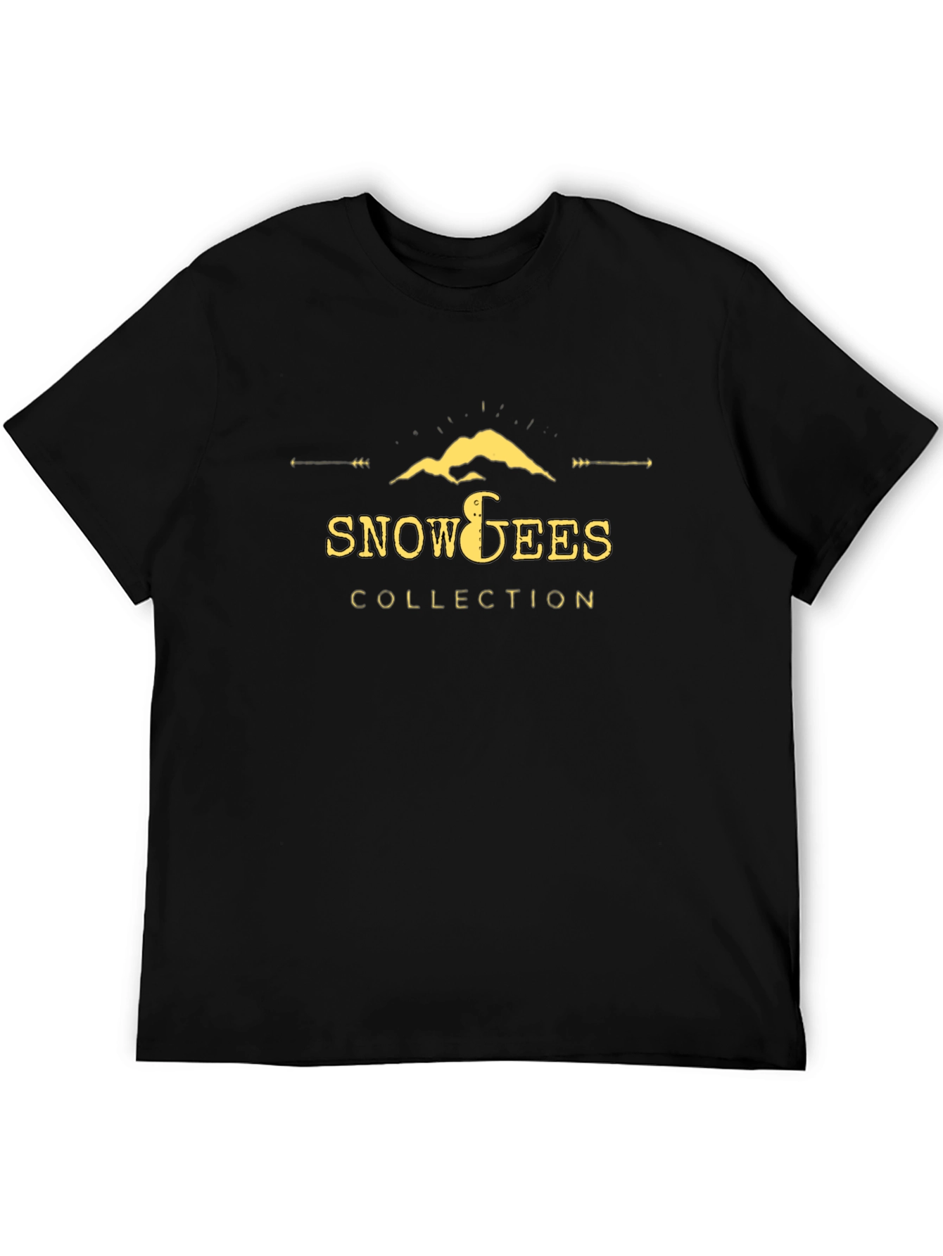 Snow Gees Collection Black Graphic T-Shirt