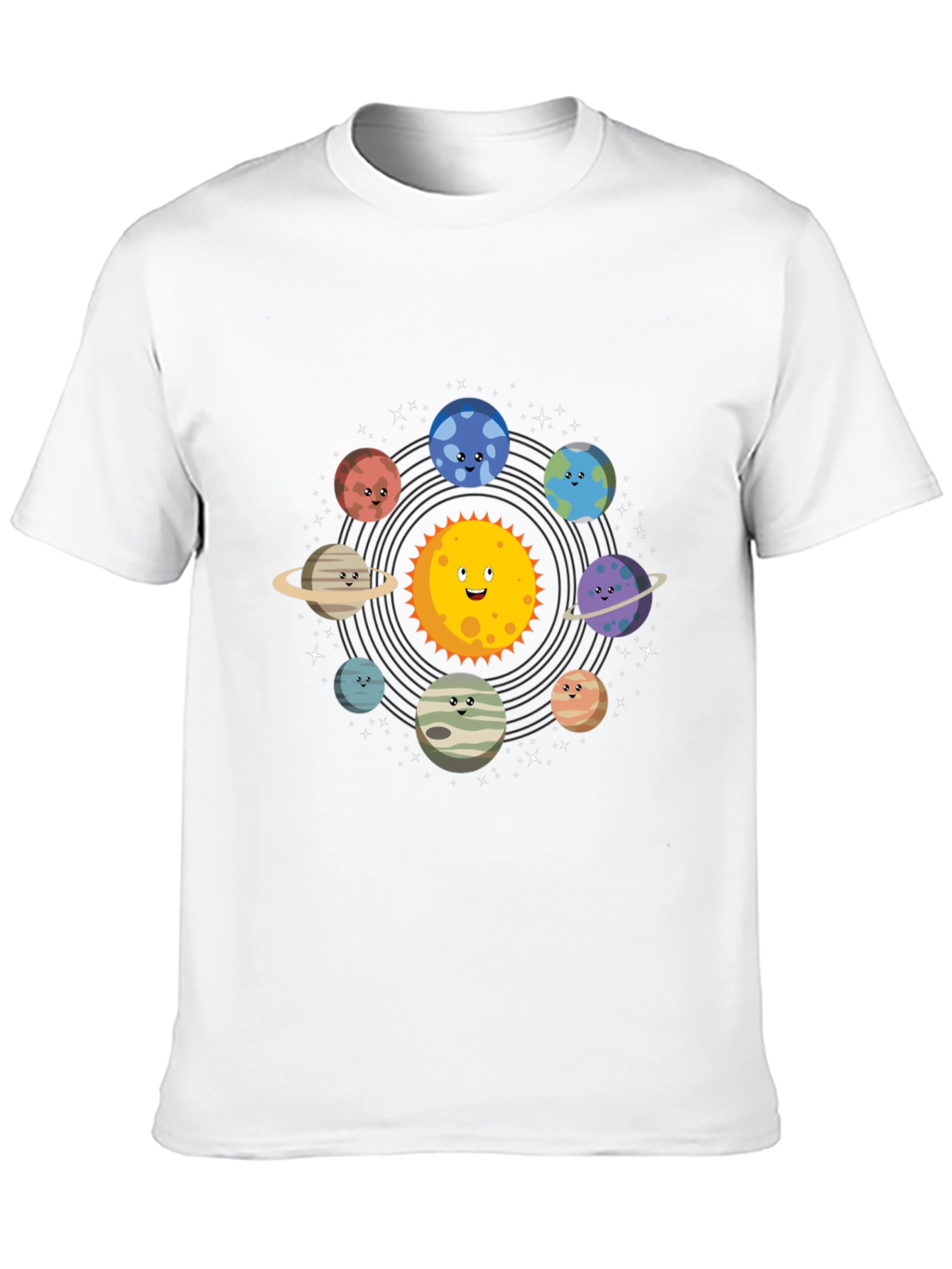 Solar System Graphic Print Mens T-Shirt