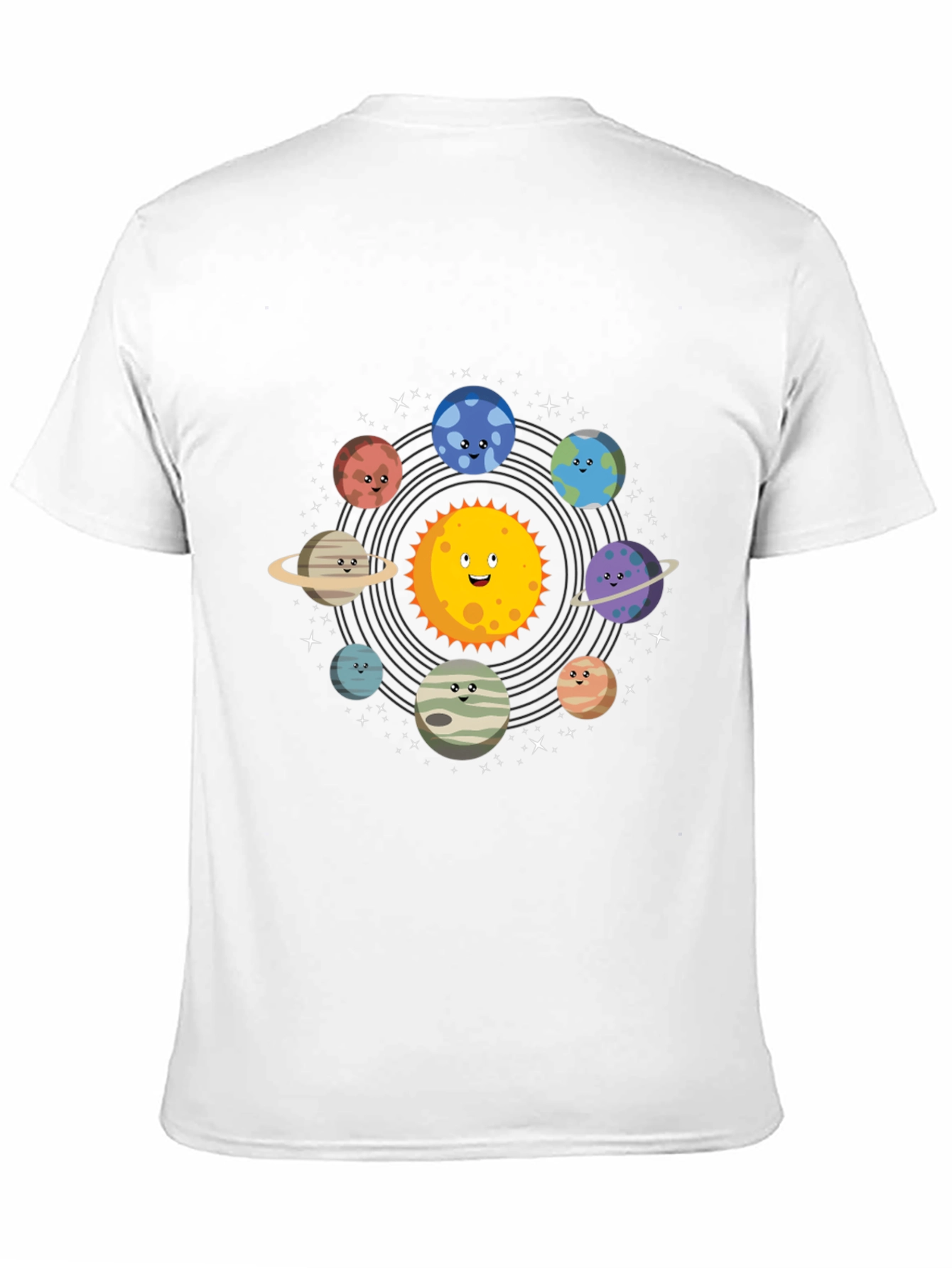 Solar System Graphic Print Mens T-Shirt