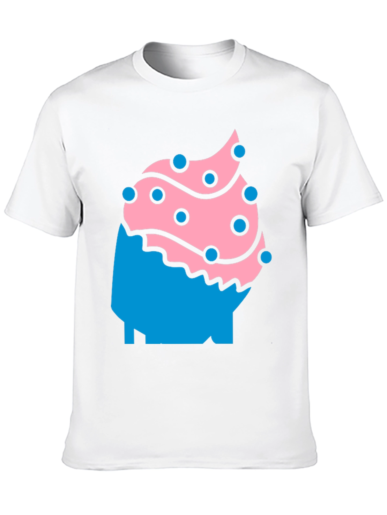 Fun Cupcake Graphic Tee - Black Casual Shirt