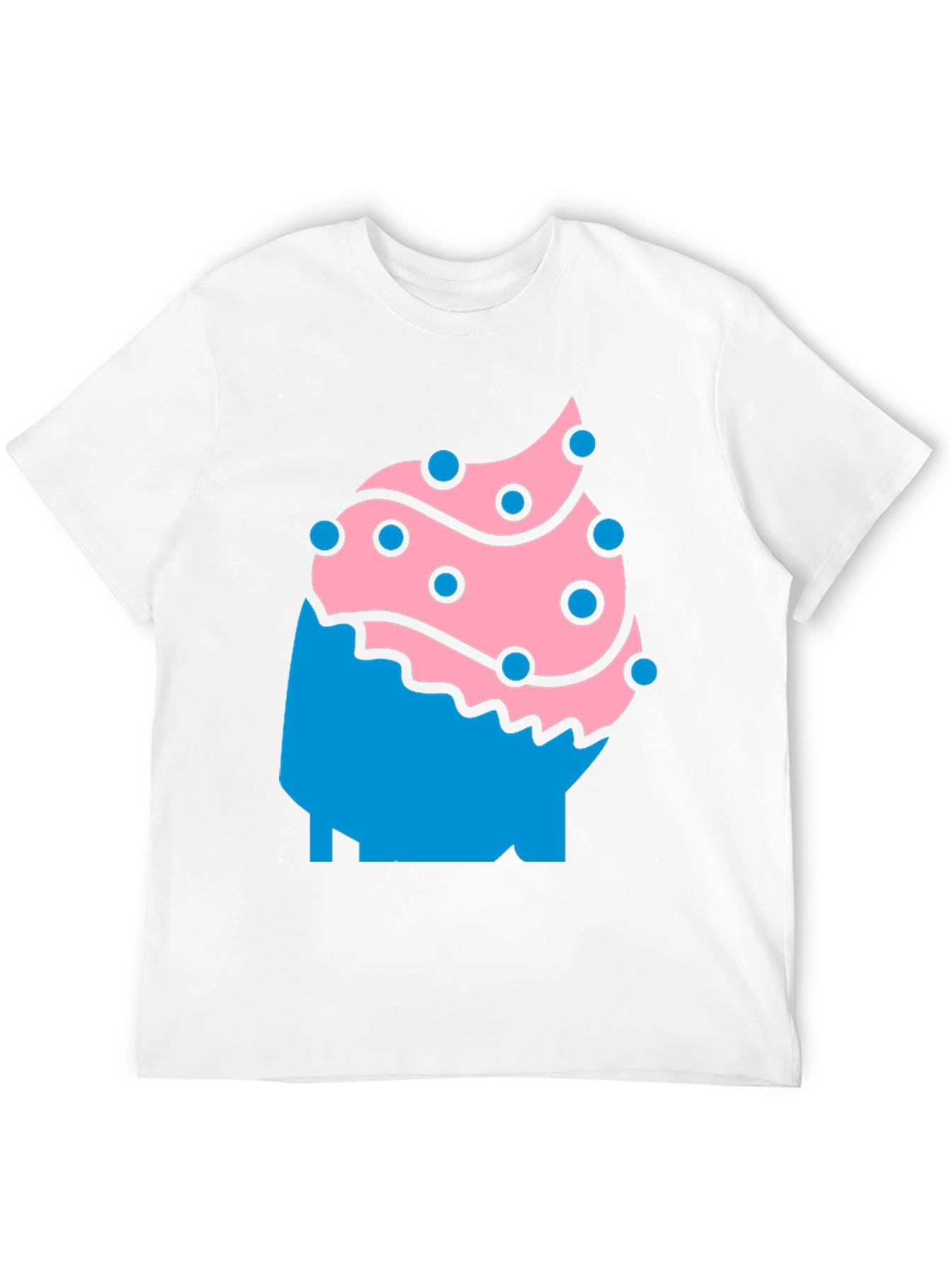 Fun Cupcake Graphic Tee - Black Casual Shirt