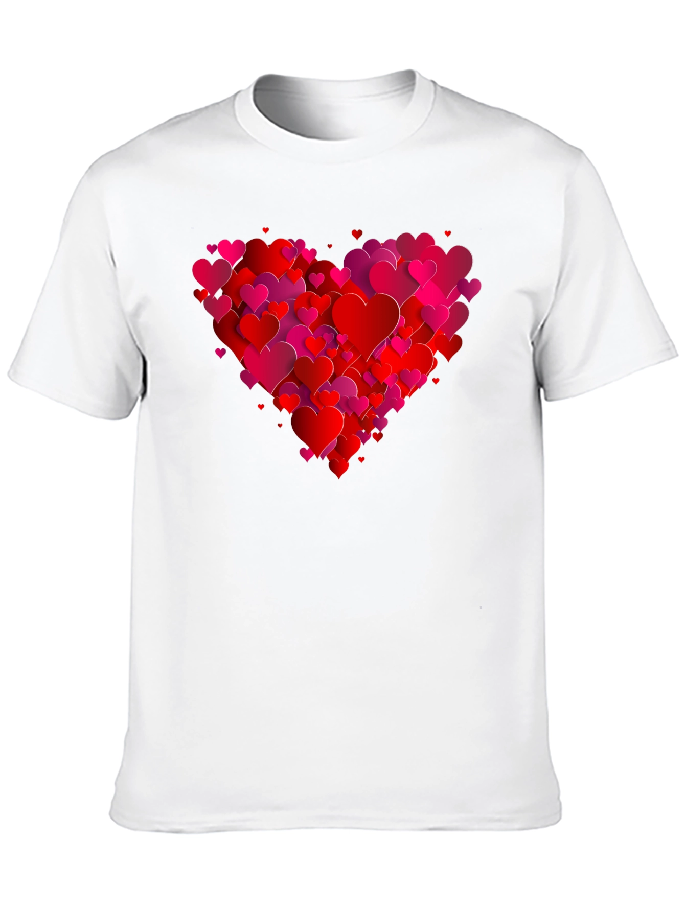 Heart Graphic Black T-Shirt - Valentines Day