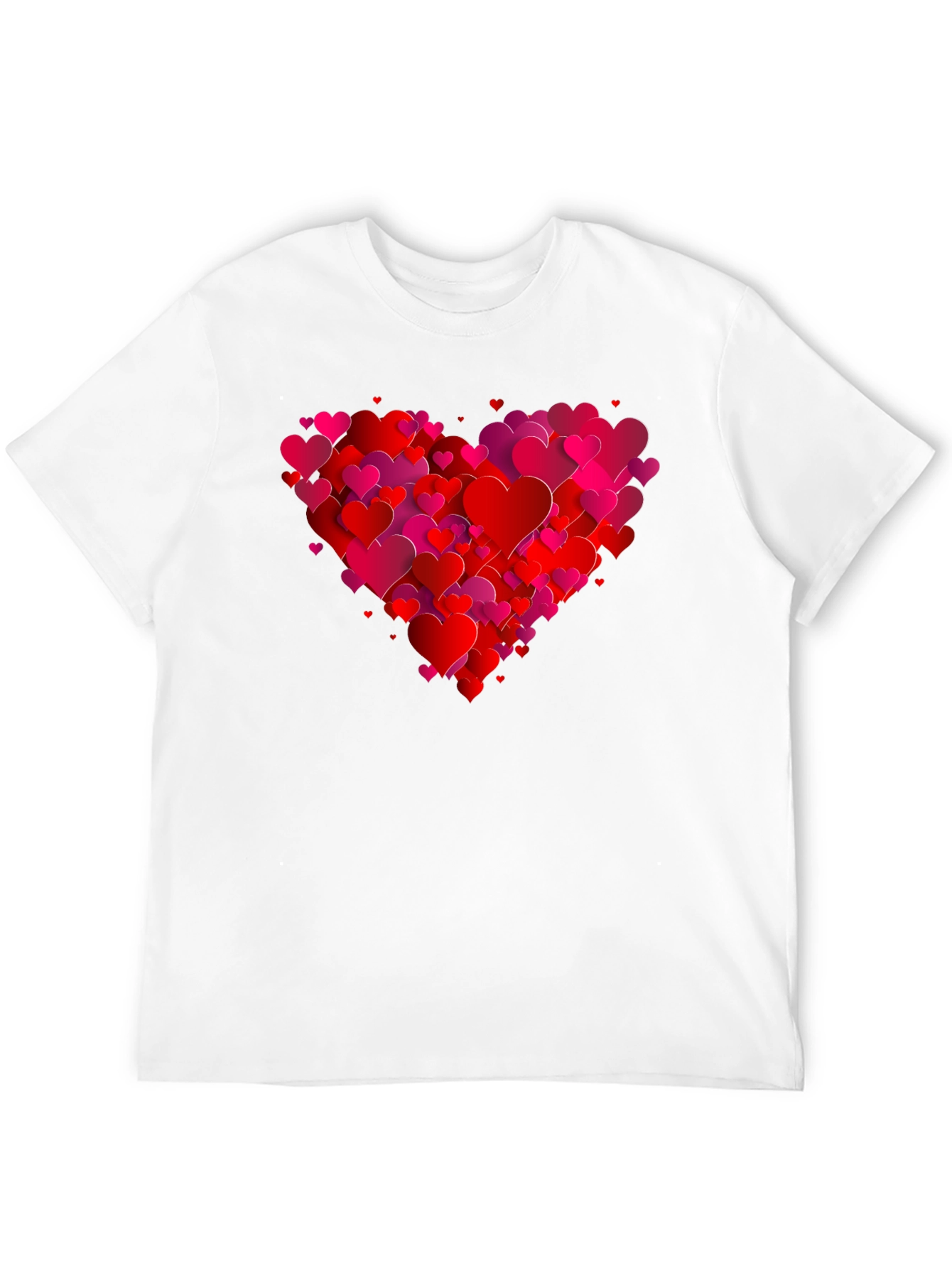 Heart Graphic Black T-Shirt - Valentines Day