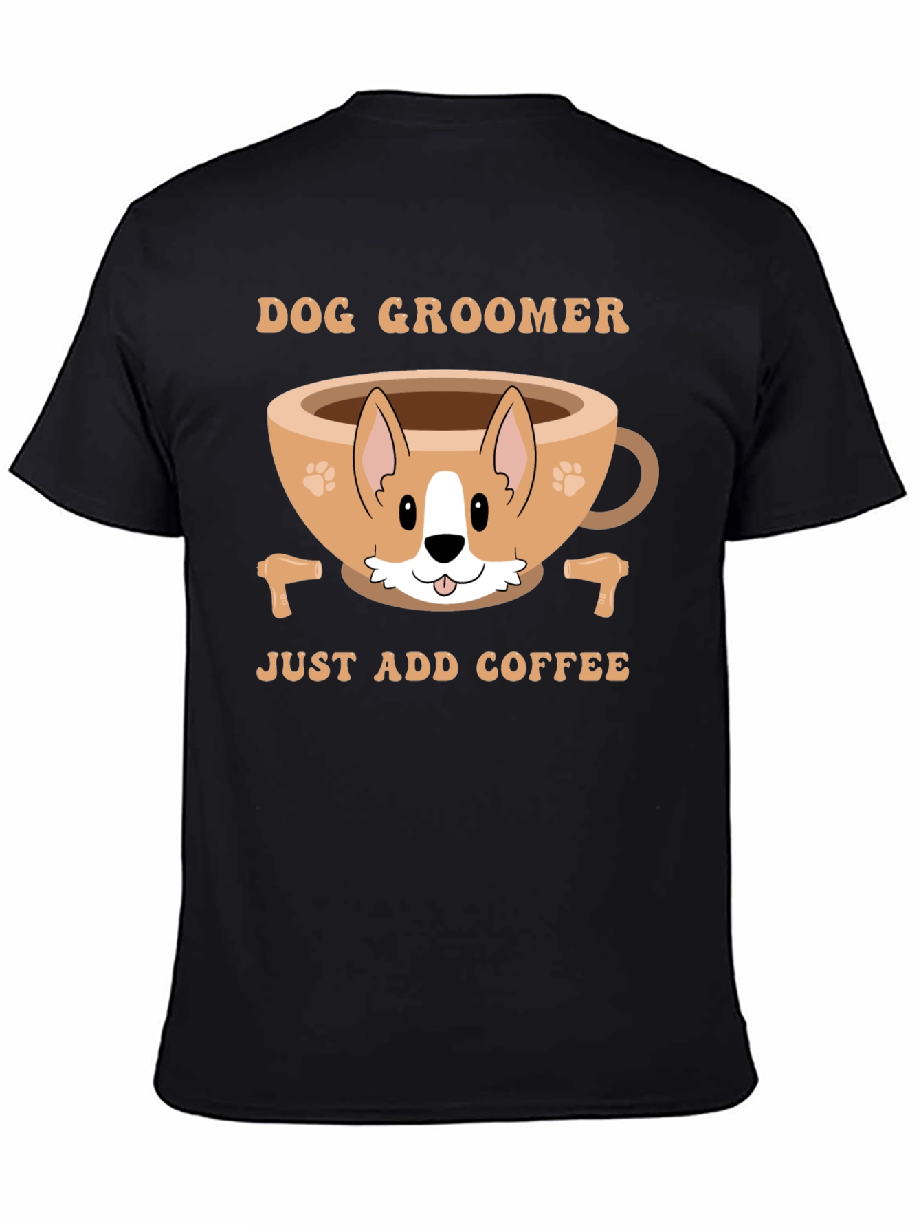 Dog Groomer Coffee Lover T-Shirt