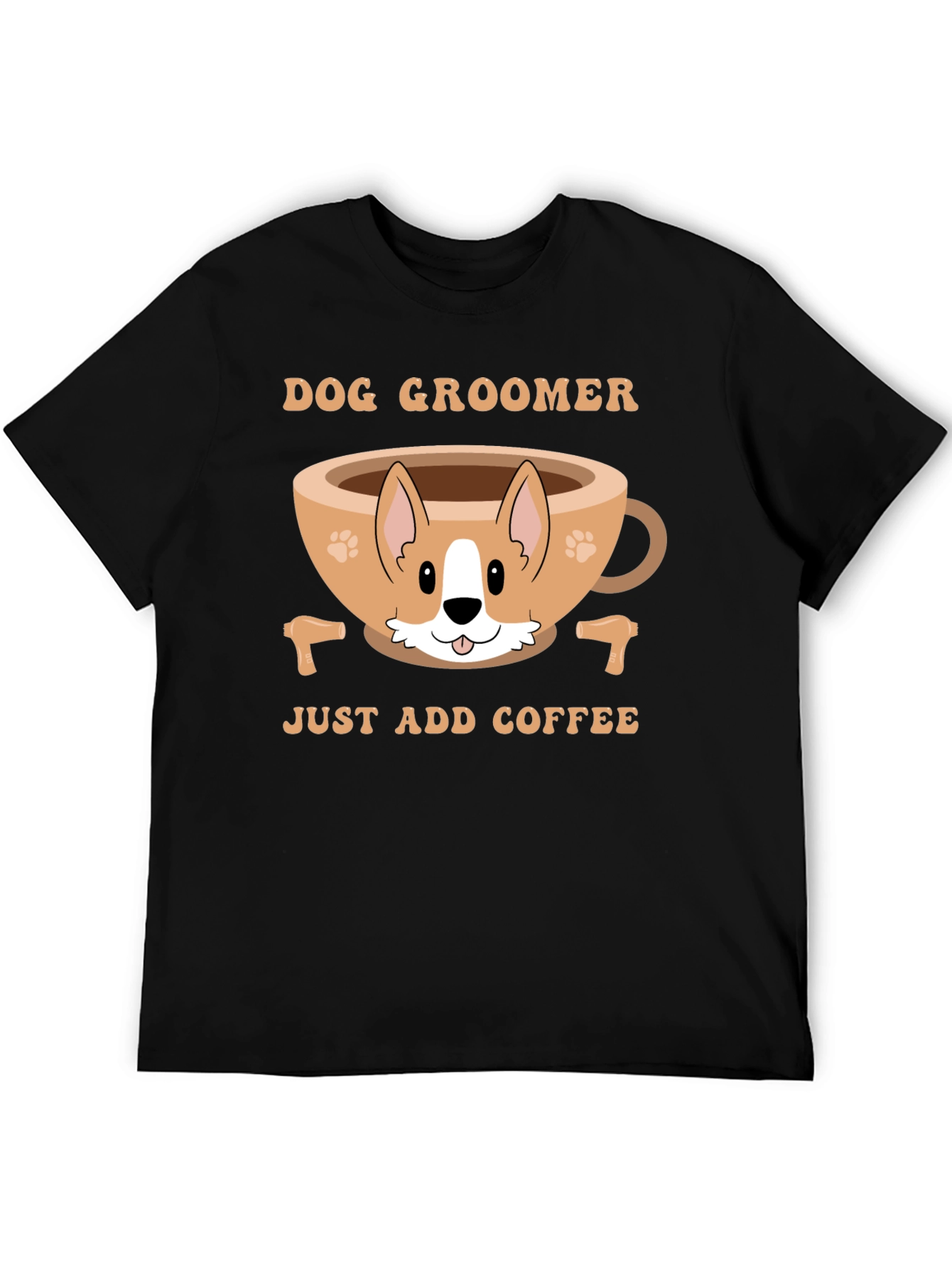 Dog Groomer Coffee Lover T-Shirt