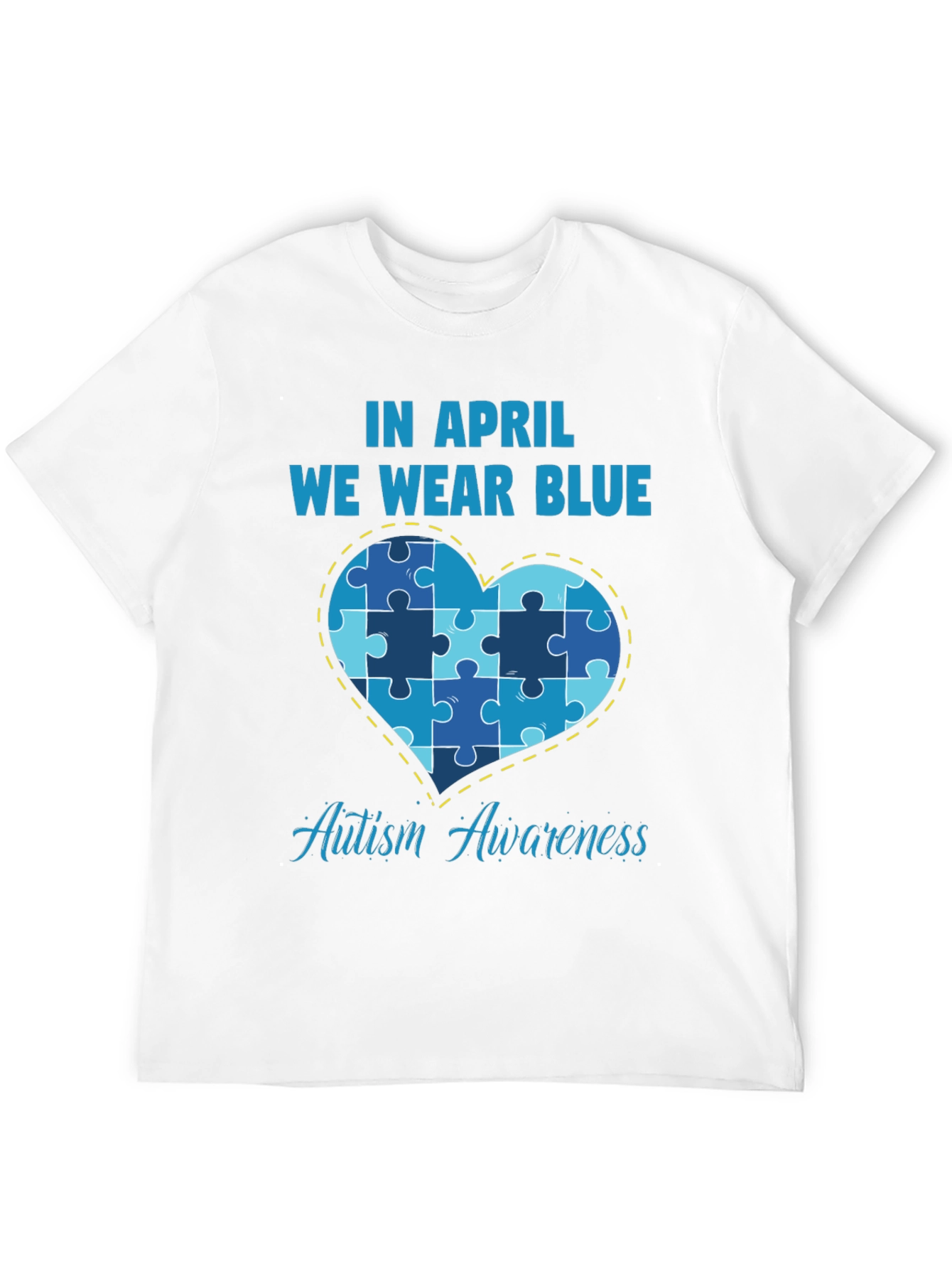 Autism Awareness T-Shirt - In April We Wear Blue
