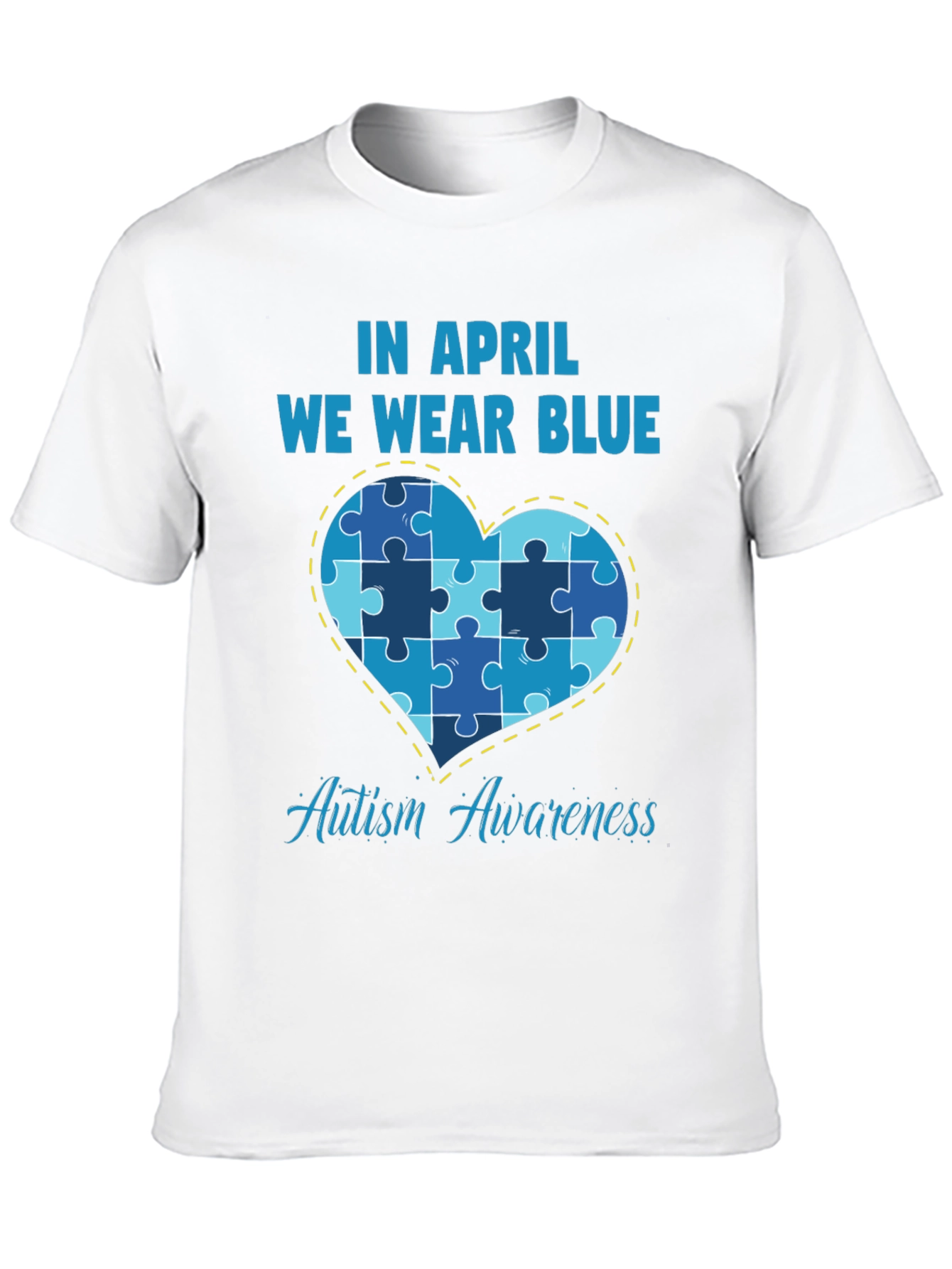 Autism Awareness T-Shirt - In April We Wear Blue