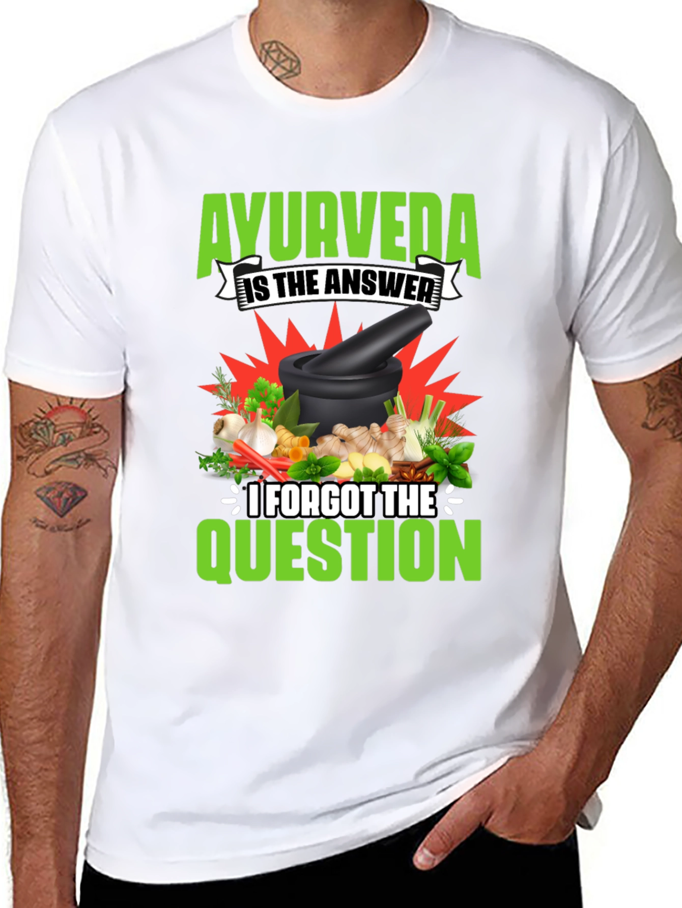 Ayurveda T-Shirt: The Answer Forgot the Question