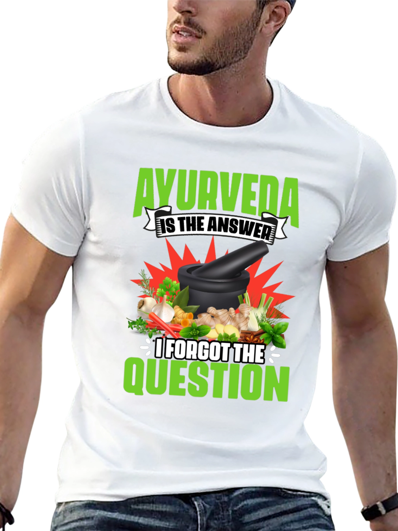 Ayurveda T-Shirt: The Answer Forgot the Question