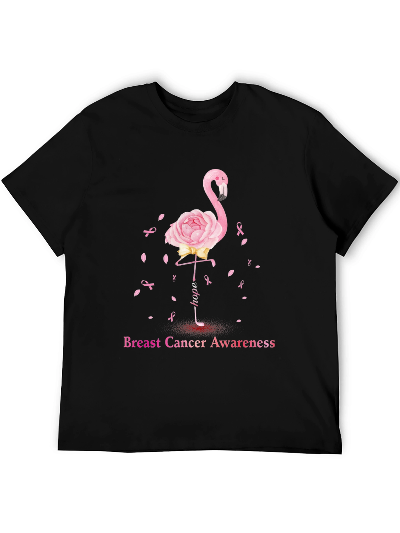 Breast Cancer Awareness Flamingo T-Shirt
