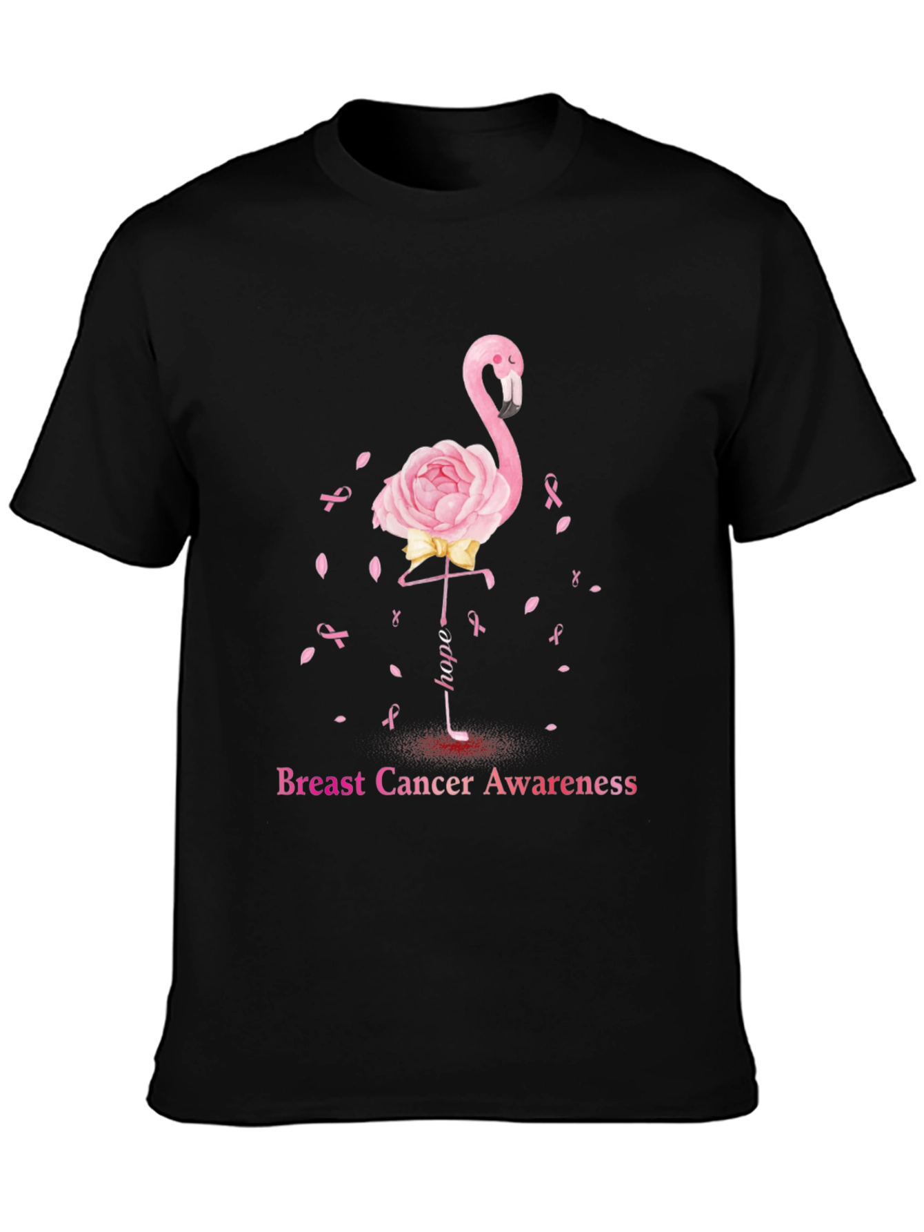 Breast Cancer Awareness Flamingo T-Shirt