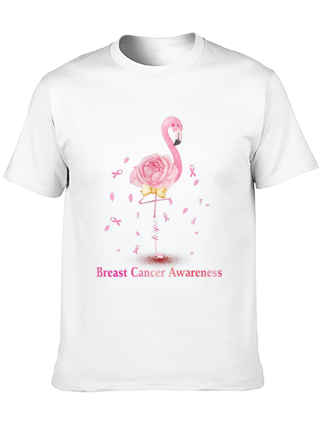 Breast Cancer Awareness Flamingo T-Shirt