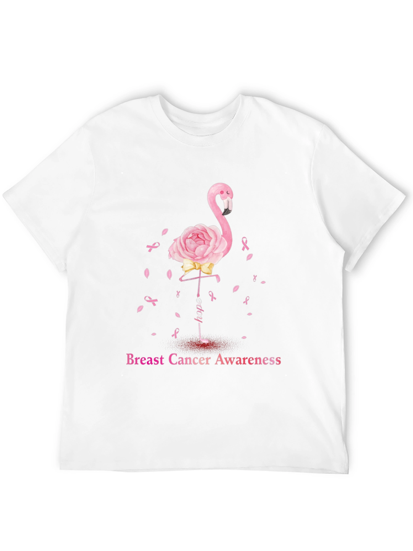 Breast Cancer Awareness Flamingo T-Shirt