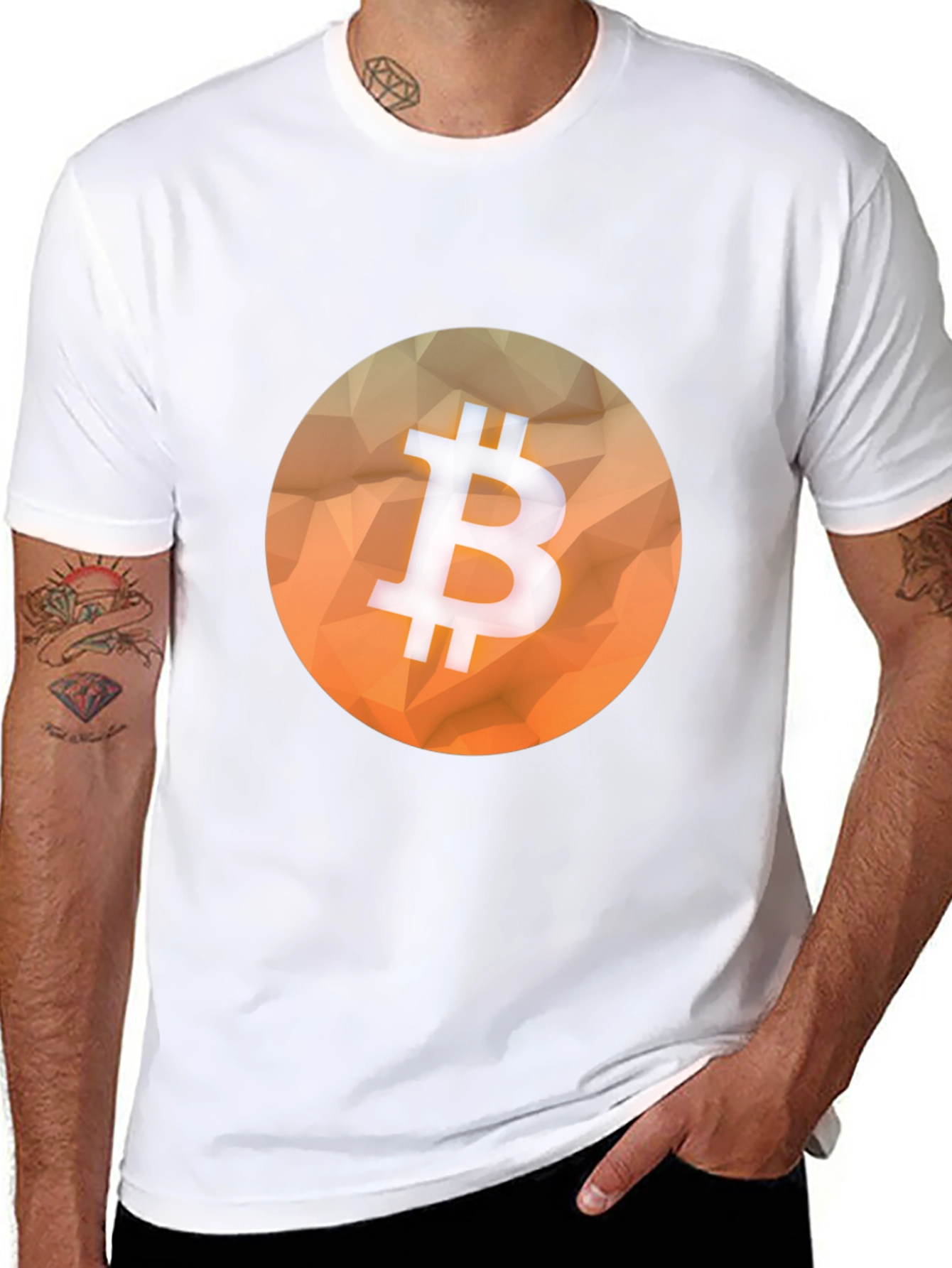 Bitcoin Graphic Tee - Black Cotton Crypto Shirt