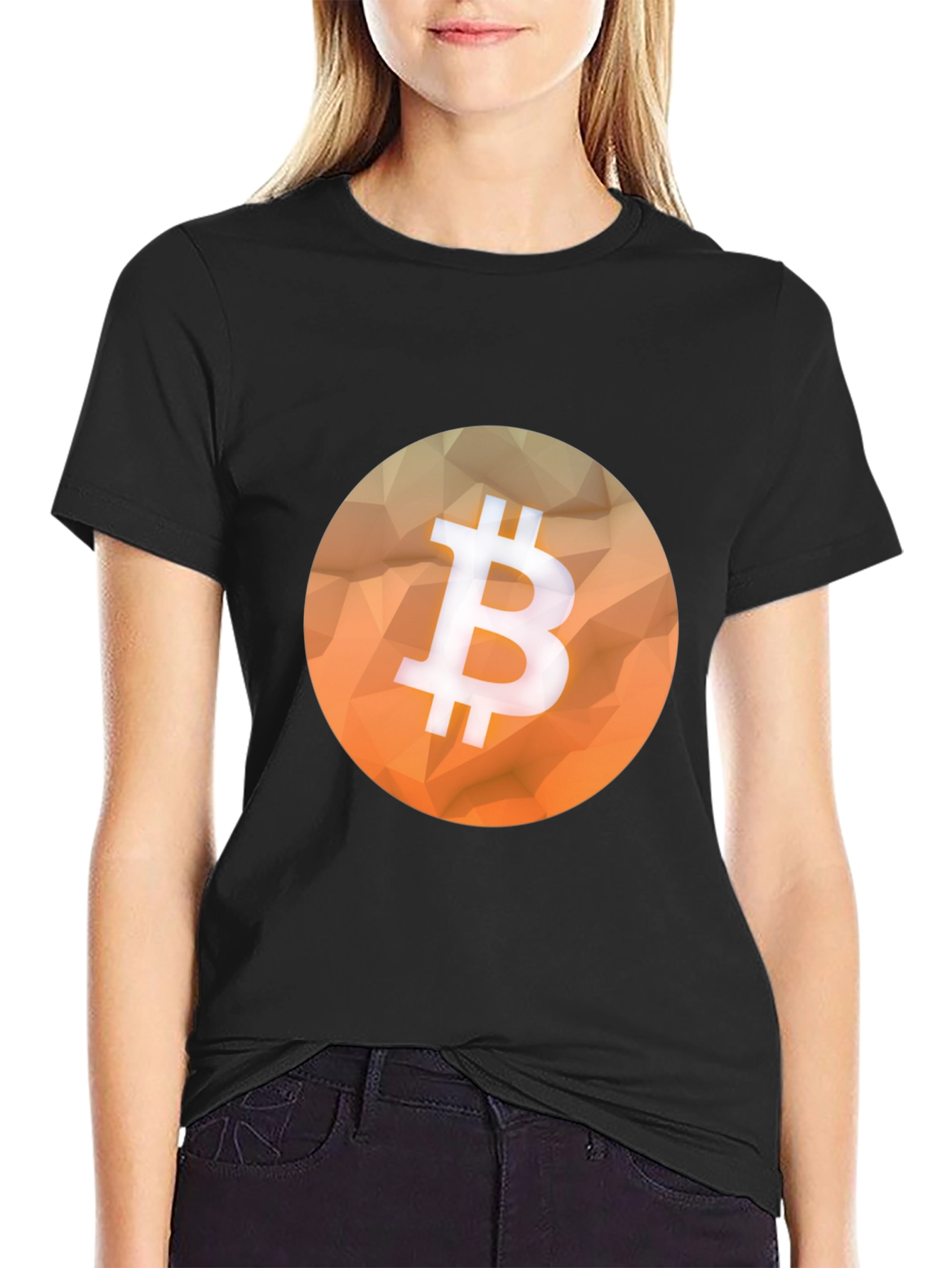 Bitcoin Graphic Tee - Black Cotton Crypto Shirt