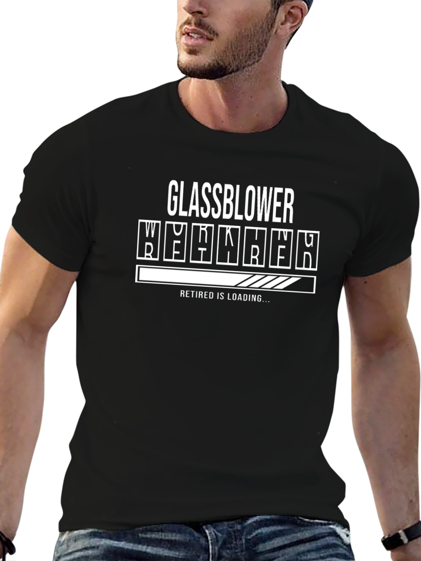 Glassblower Retirement Loading T-Shirt - Funny Job Gift