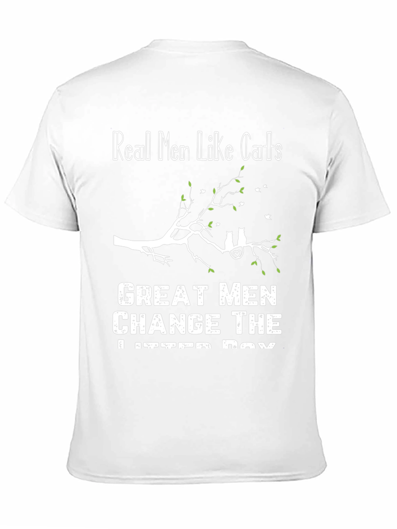 Real Men Like Cats T-Shirt Funny Cat Lover Tee