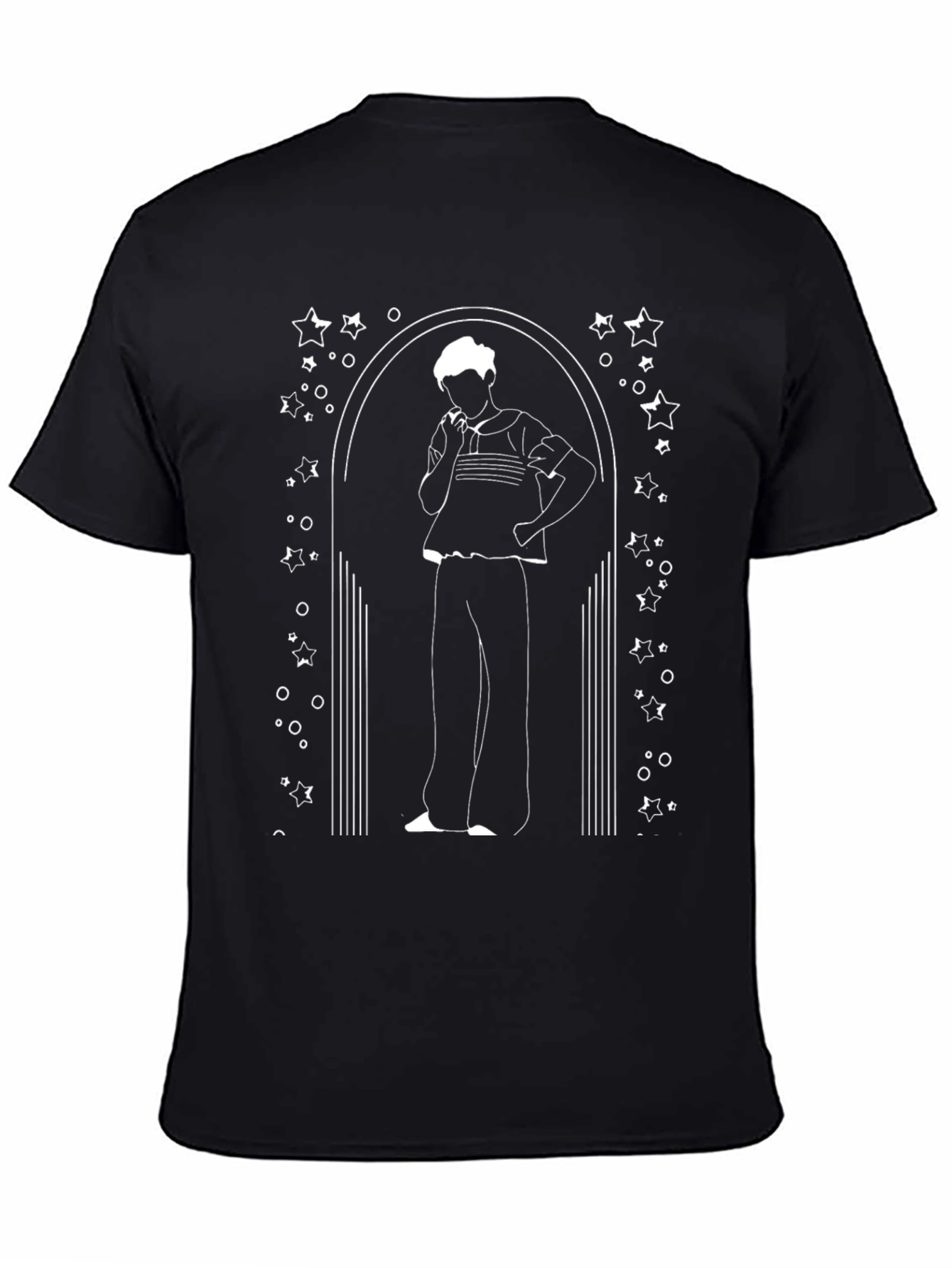 Stylish Black Graphic Tee