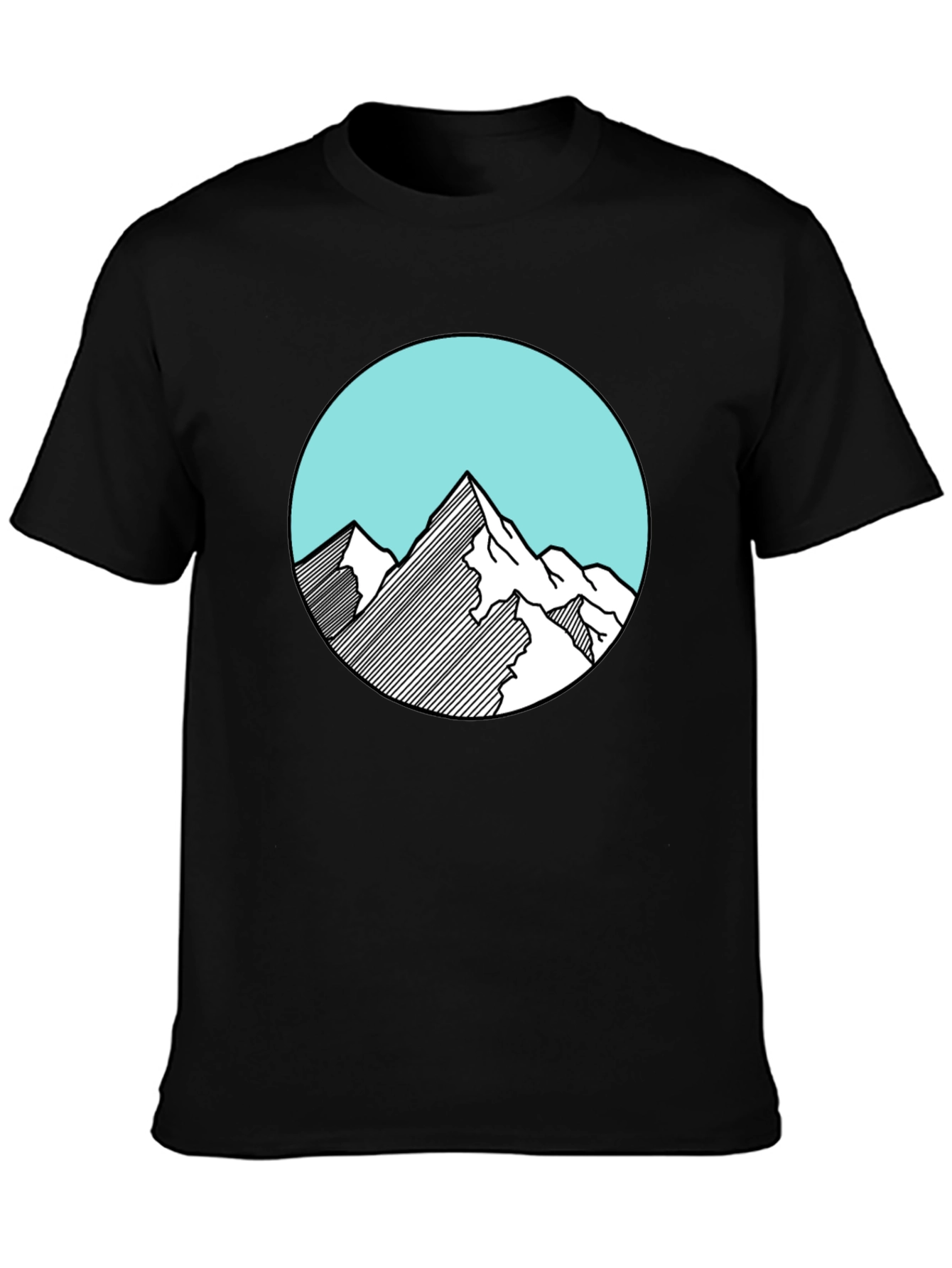 Mountain Graphic Black Tee