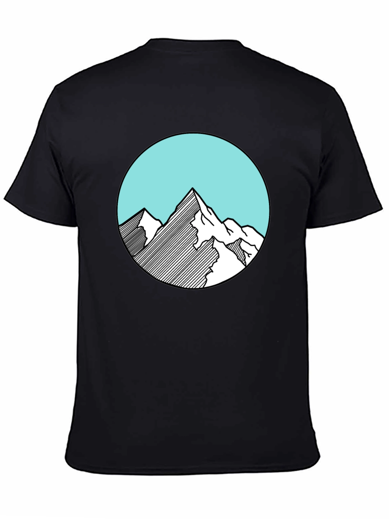 Mountain Graphic Black Tee