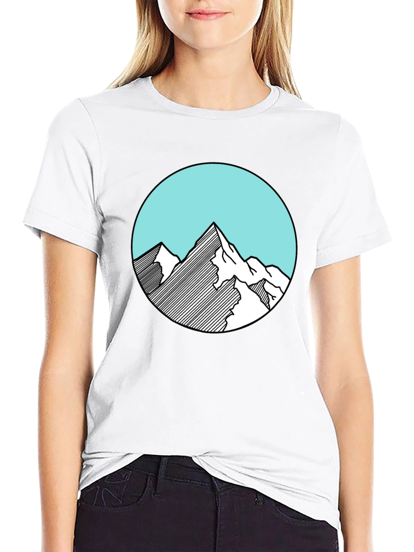 Mountain Graphic Black Tee