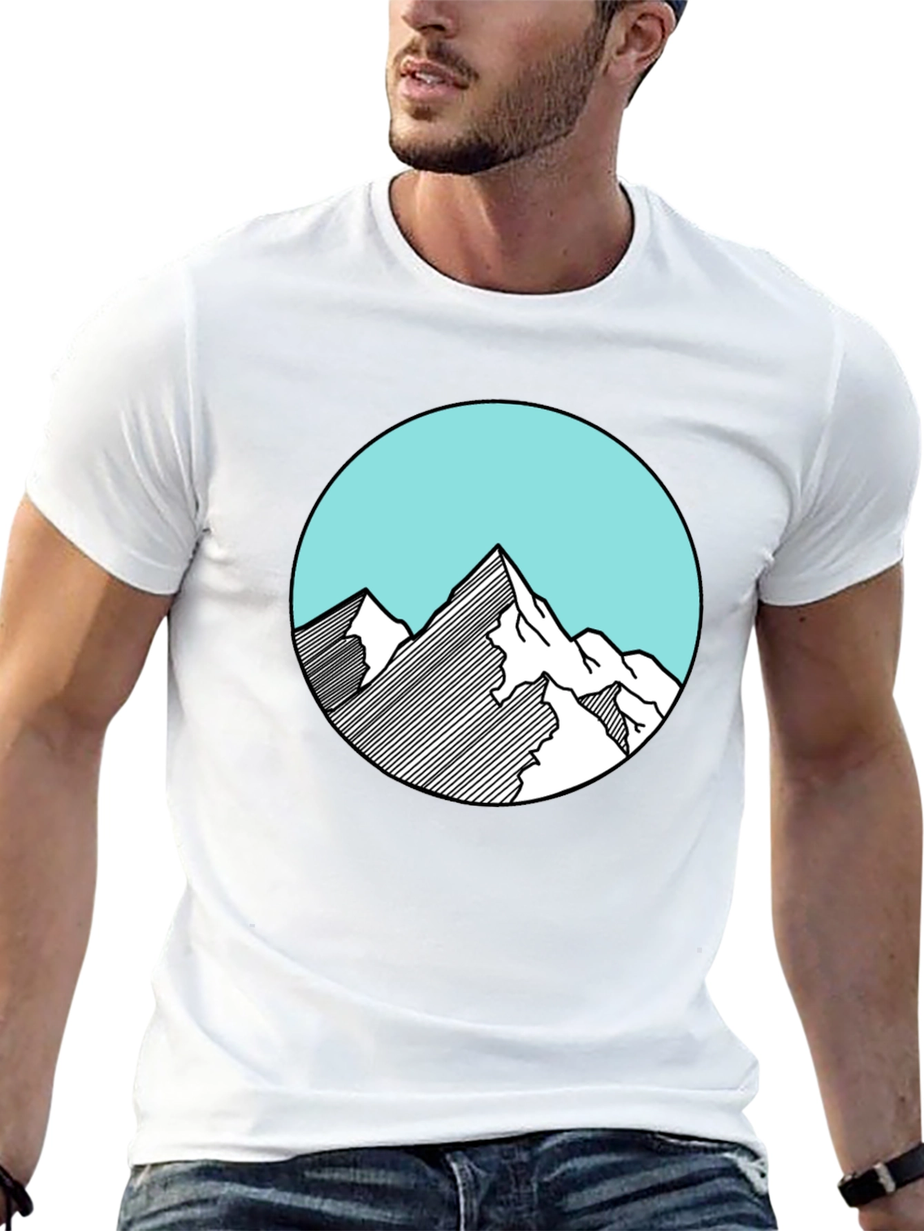 Mountain Graphic Black Tee
