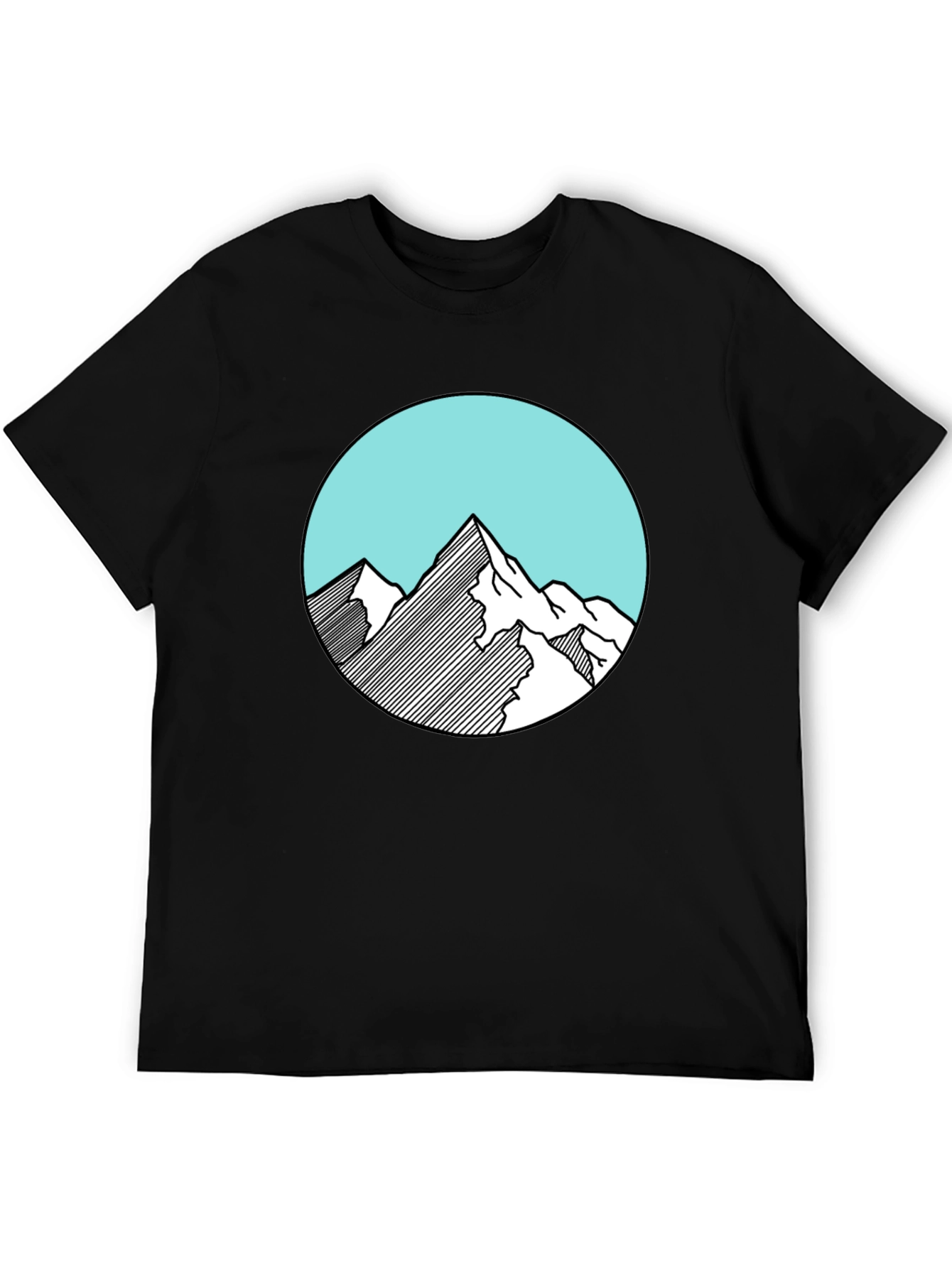 Mountain Graphic Black Tee
