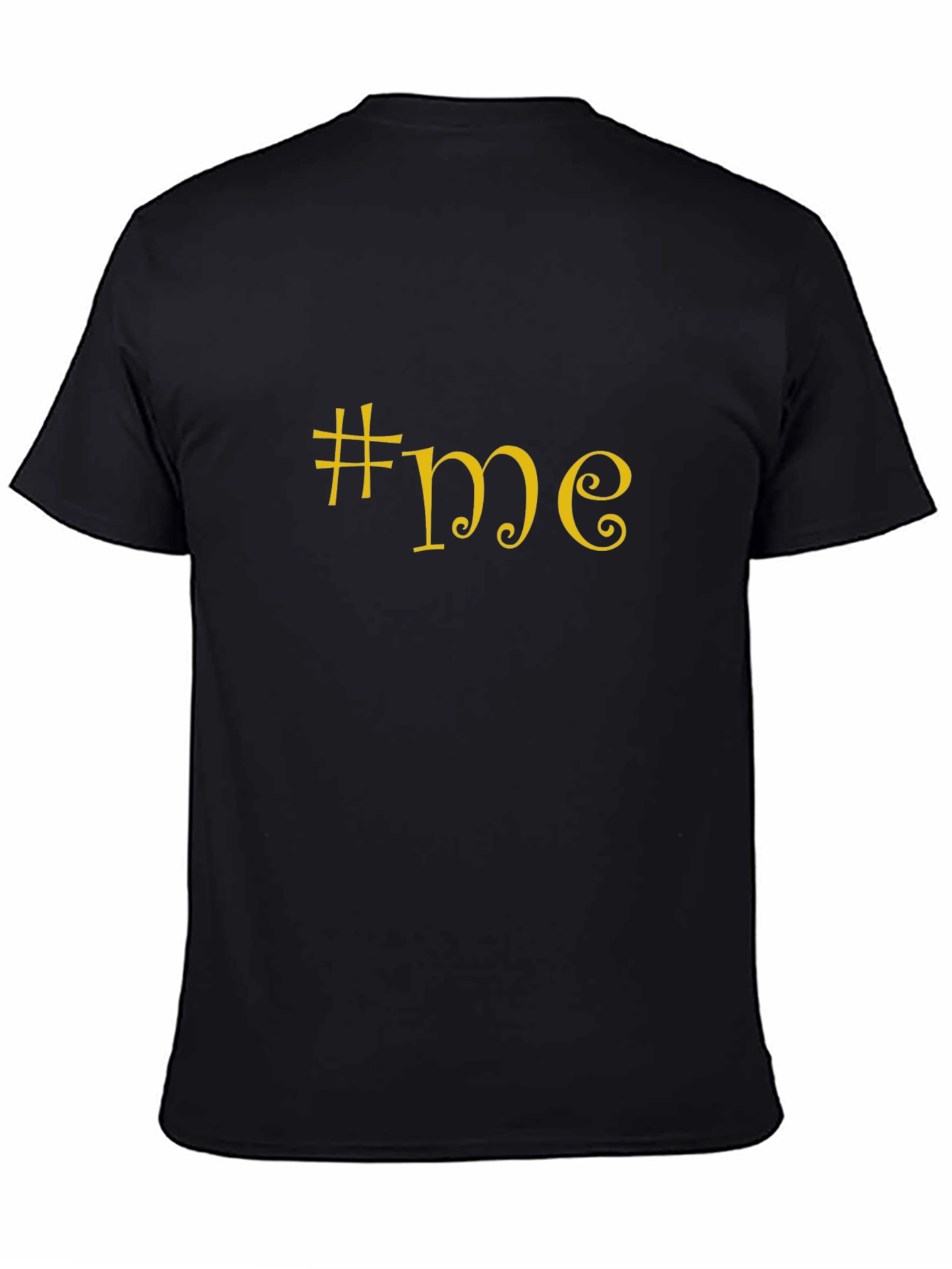 #me Black Cotton Tee - Trendy & Comfortable
