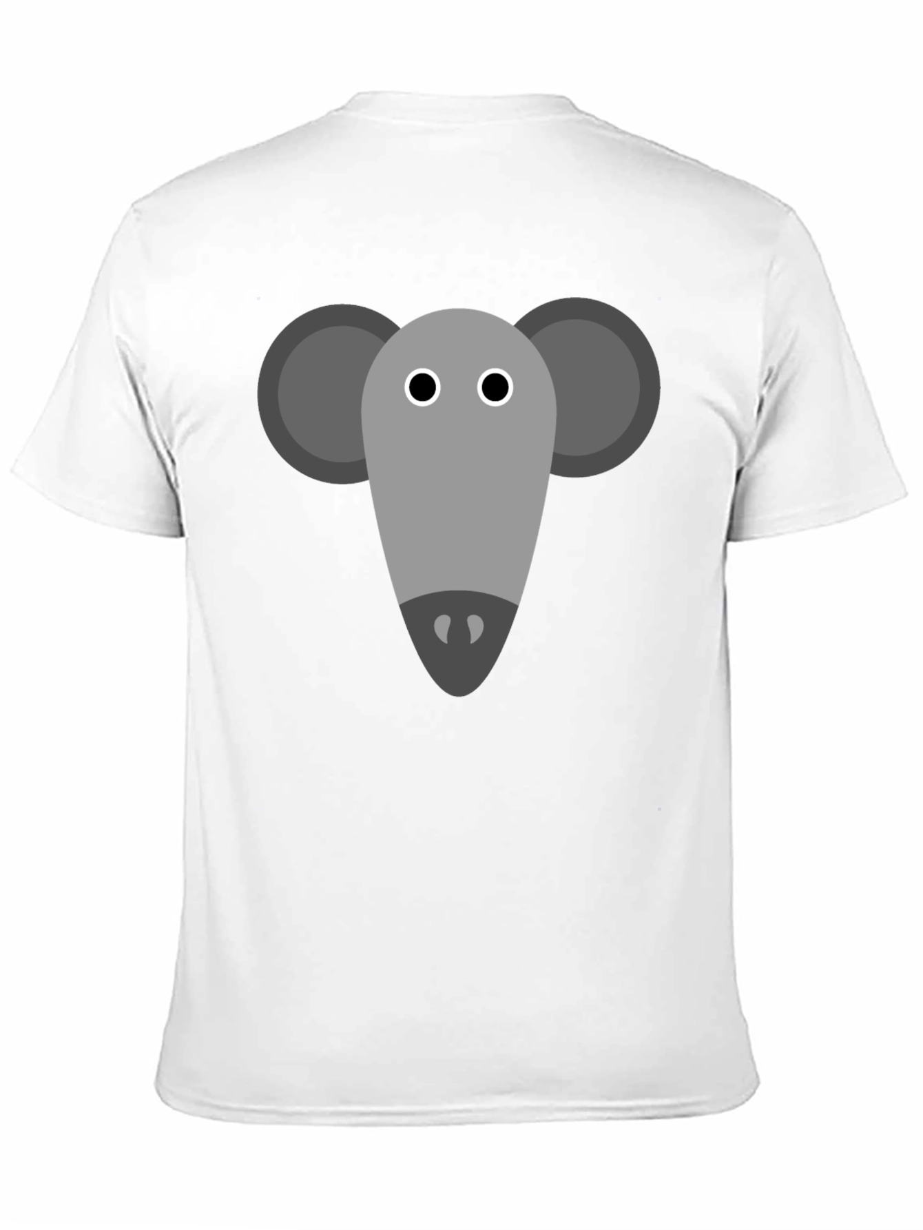 Mouse Graphic Tee - Black Cotton Casual Shirt