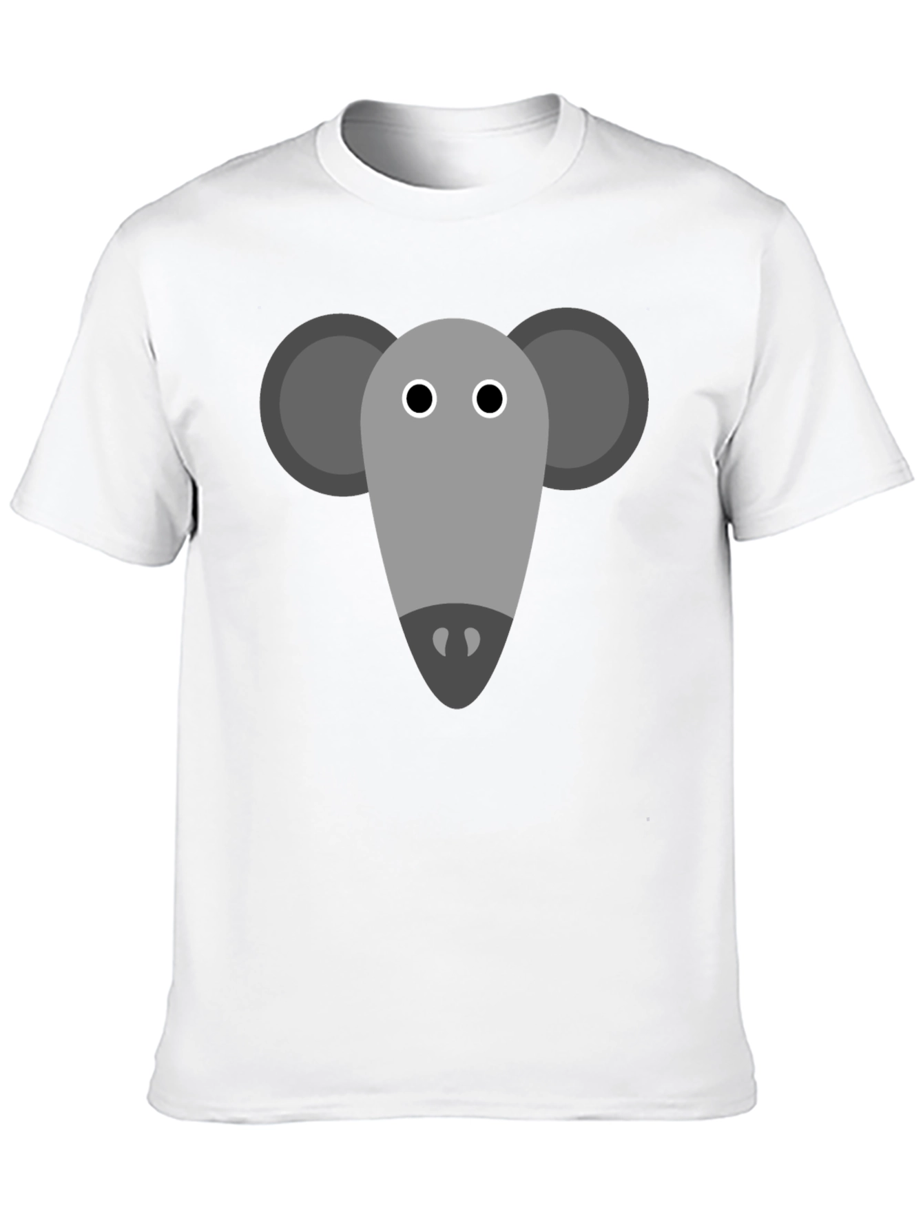 Mouse Graphic Tee - Black Cotton Casual Shirt