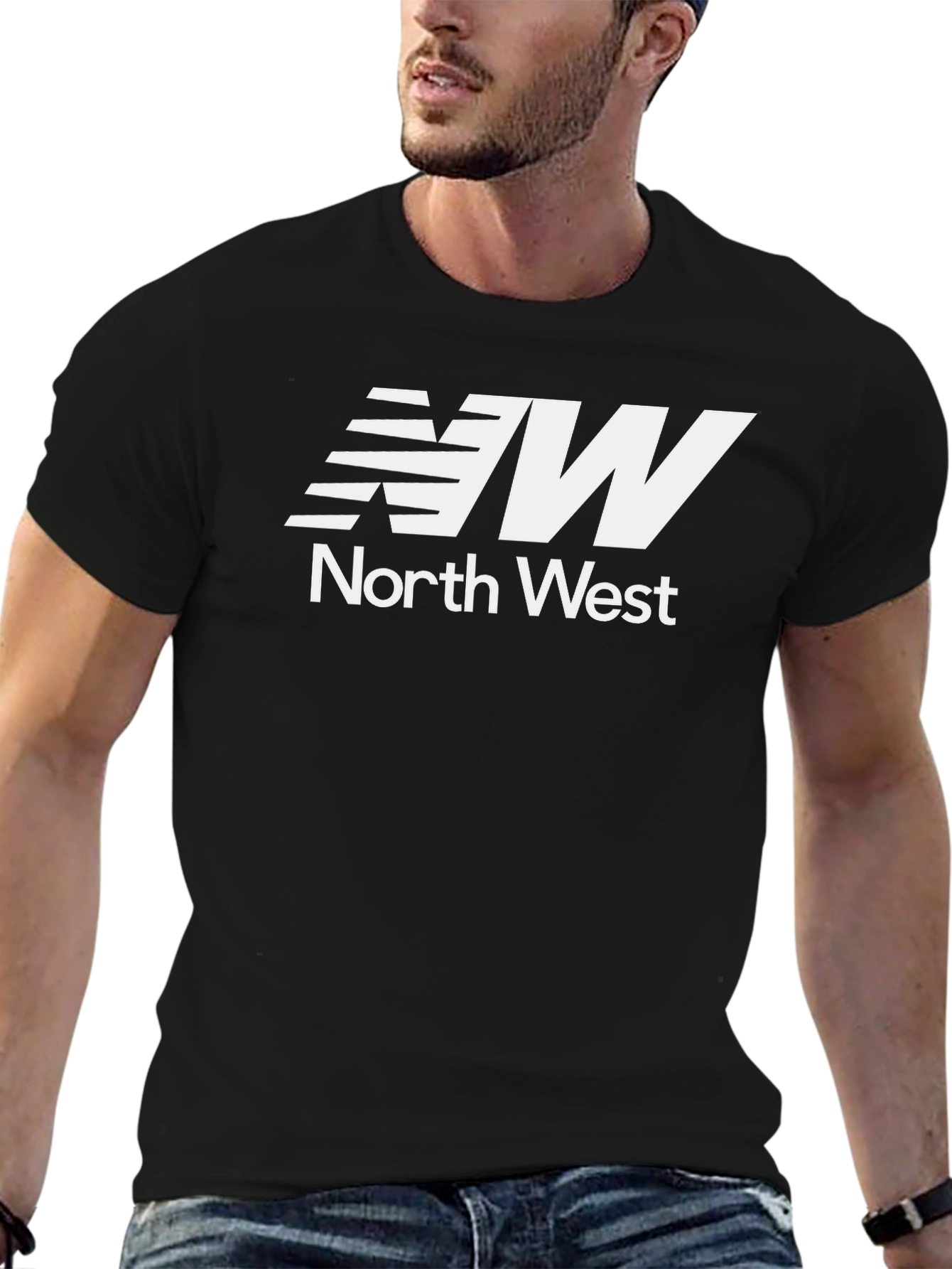 North West Graphic Tee - Stylish Black T-Shirt