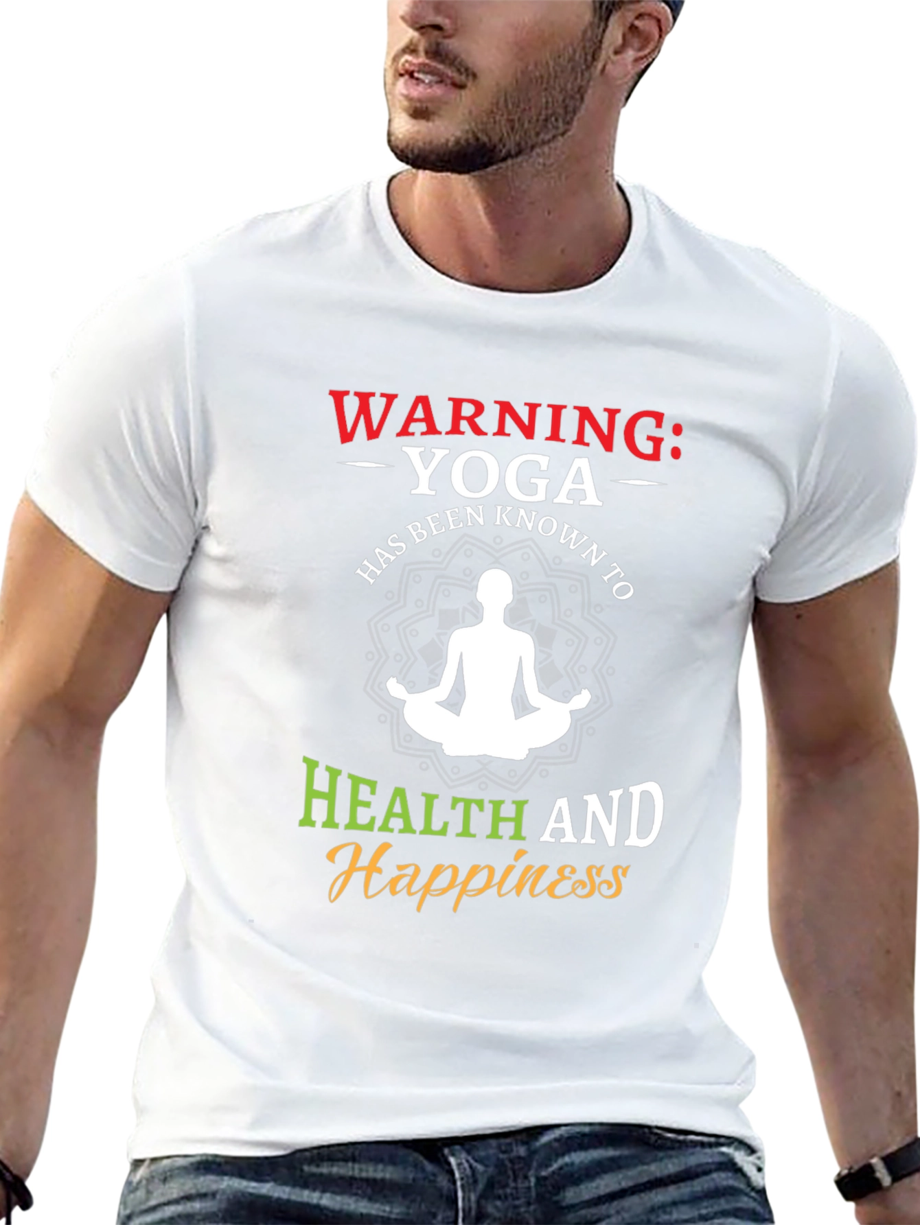 Warning: Yoga Health and Happiness Tee