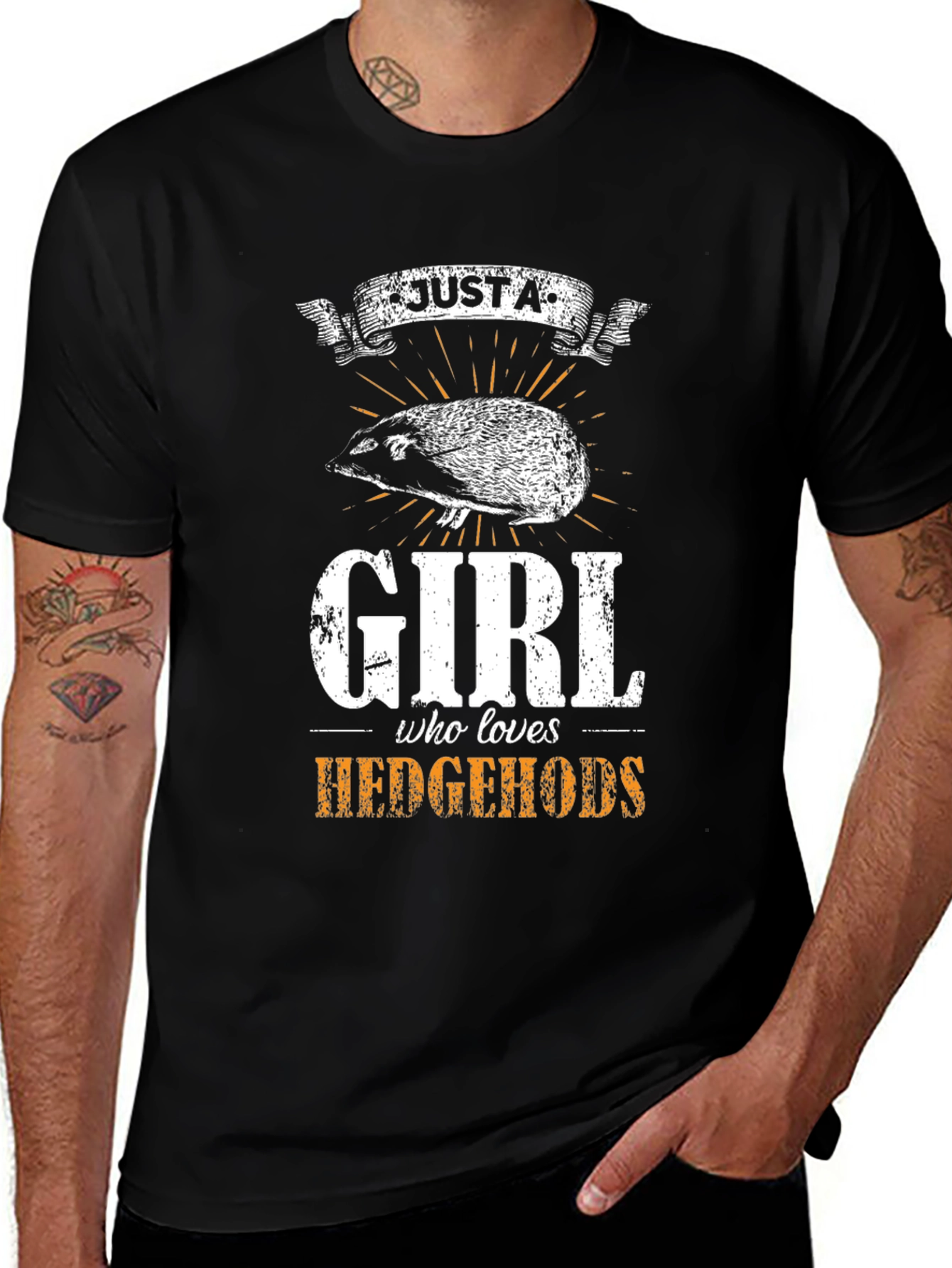 Just a Girl Who Loves Hedgehogs T-Shirt