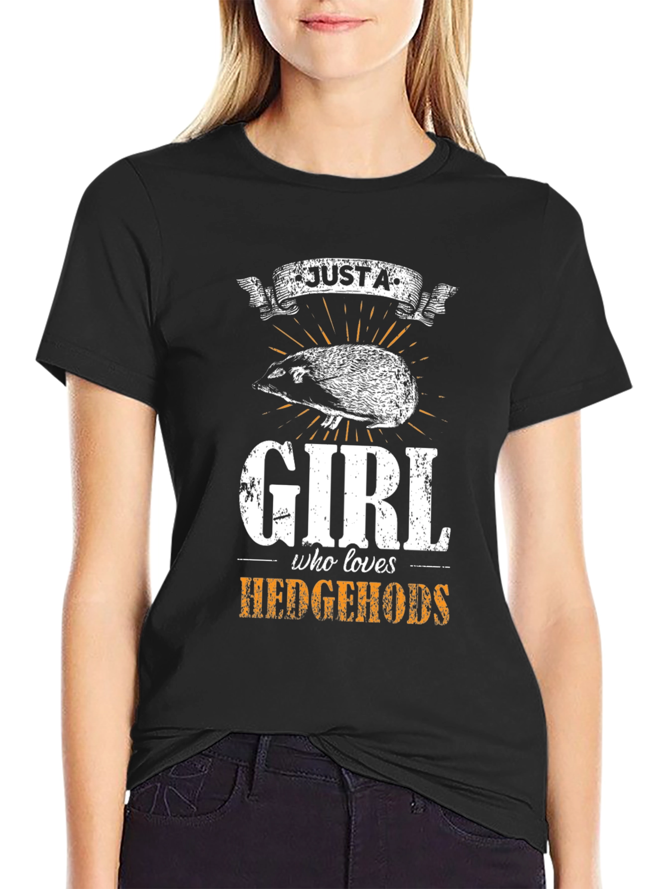 Just a Girl Who Loves Hedgehogs T-Shirt
