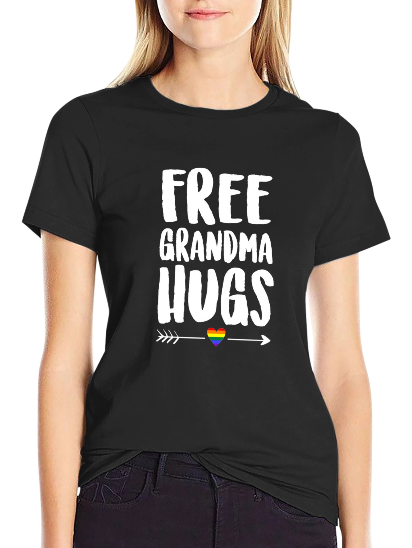 Free Grandma Hugs Pride T-Shirt