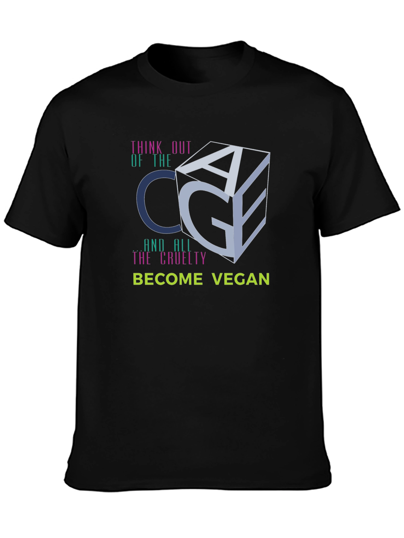 Think Out Of The Cage Vegan T-Shirt