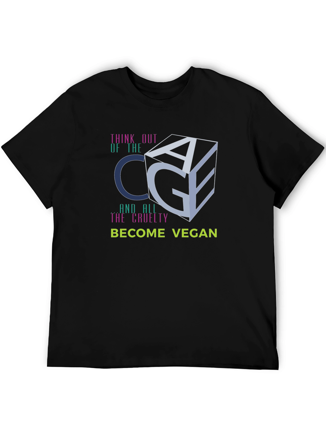 Think Out Of The Cage Vegan T-Shirt