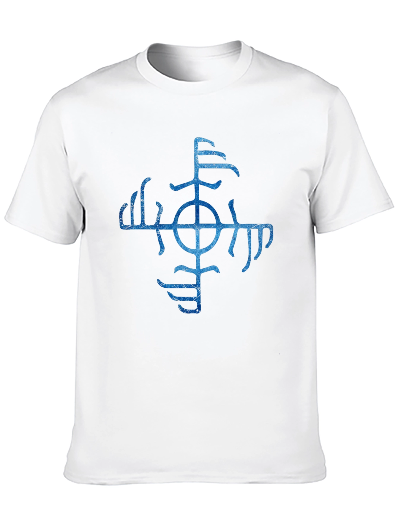 Vegvisir Compass Black T-Shirt Norse Viking Runes