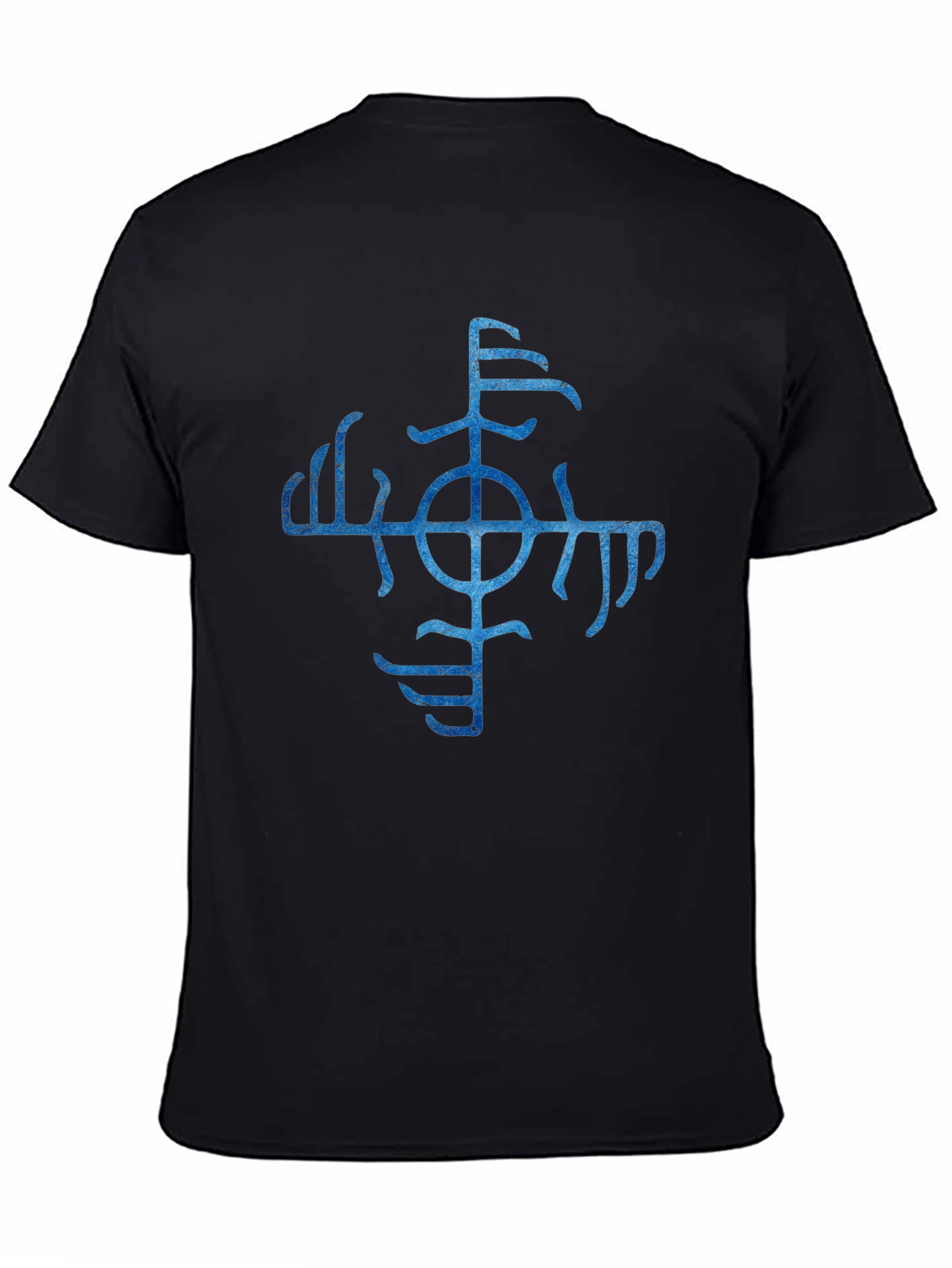 Vegvisir Compass Black T-Shirt Norse Viking Runes