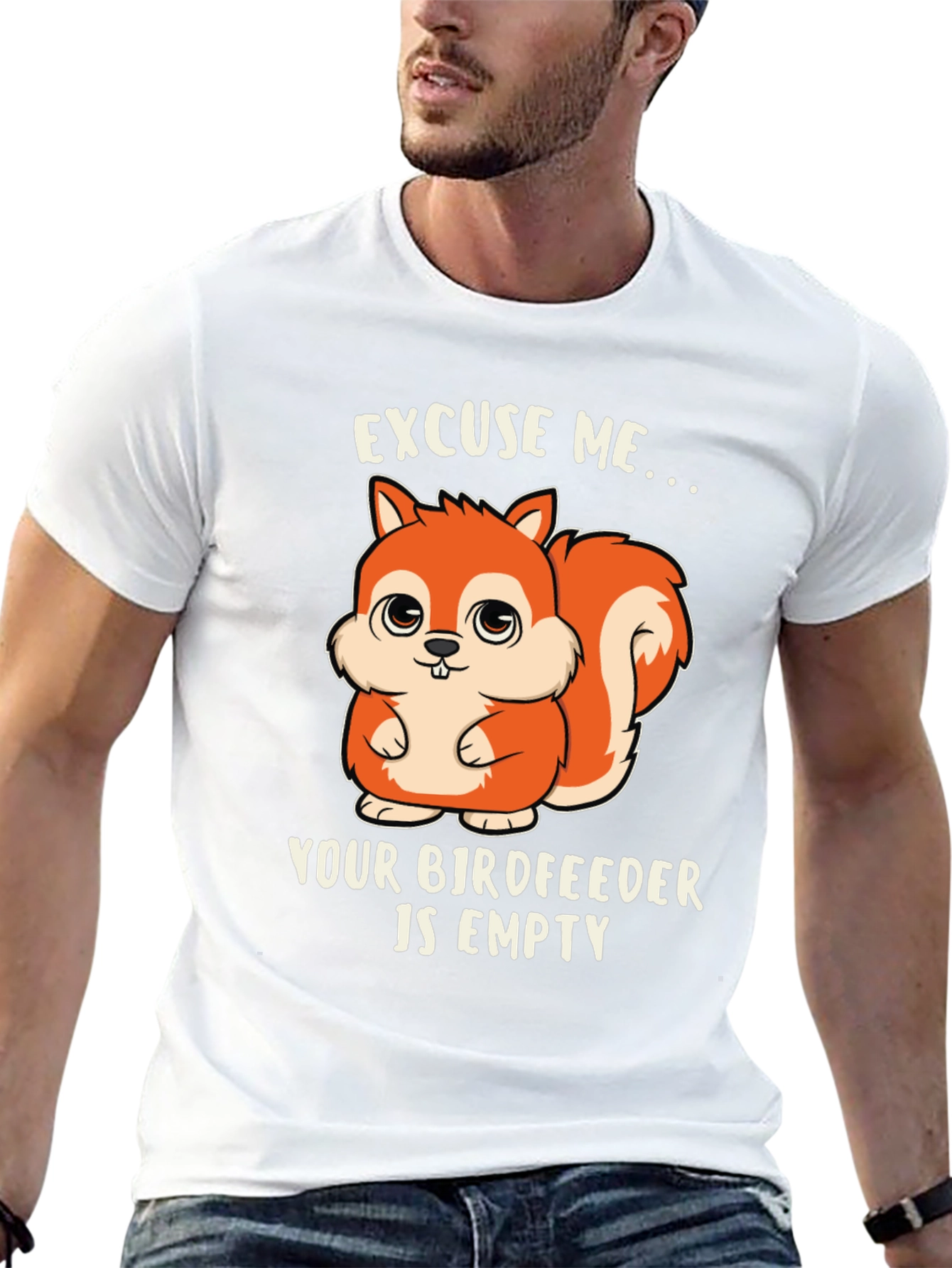 Cute Squirrel Bird Feeder T-Shirt