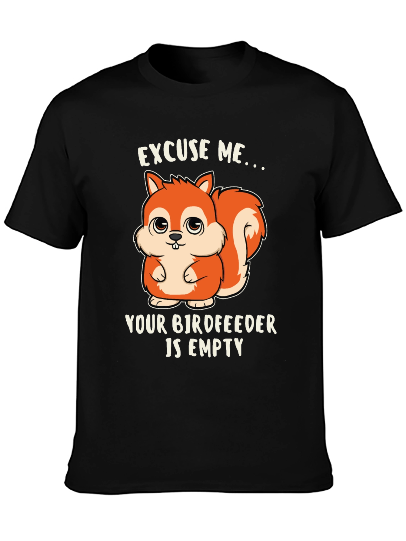 Cute Squirrel Bird Feeder T-Shirt