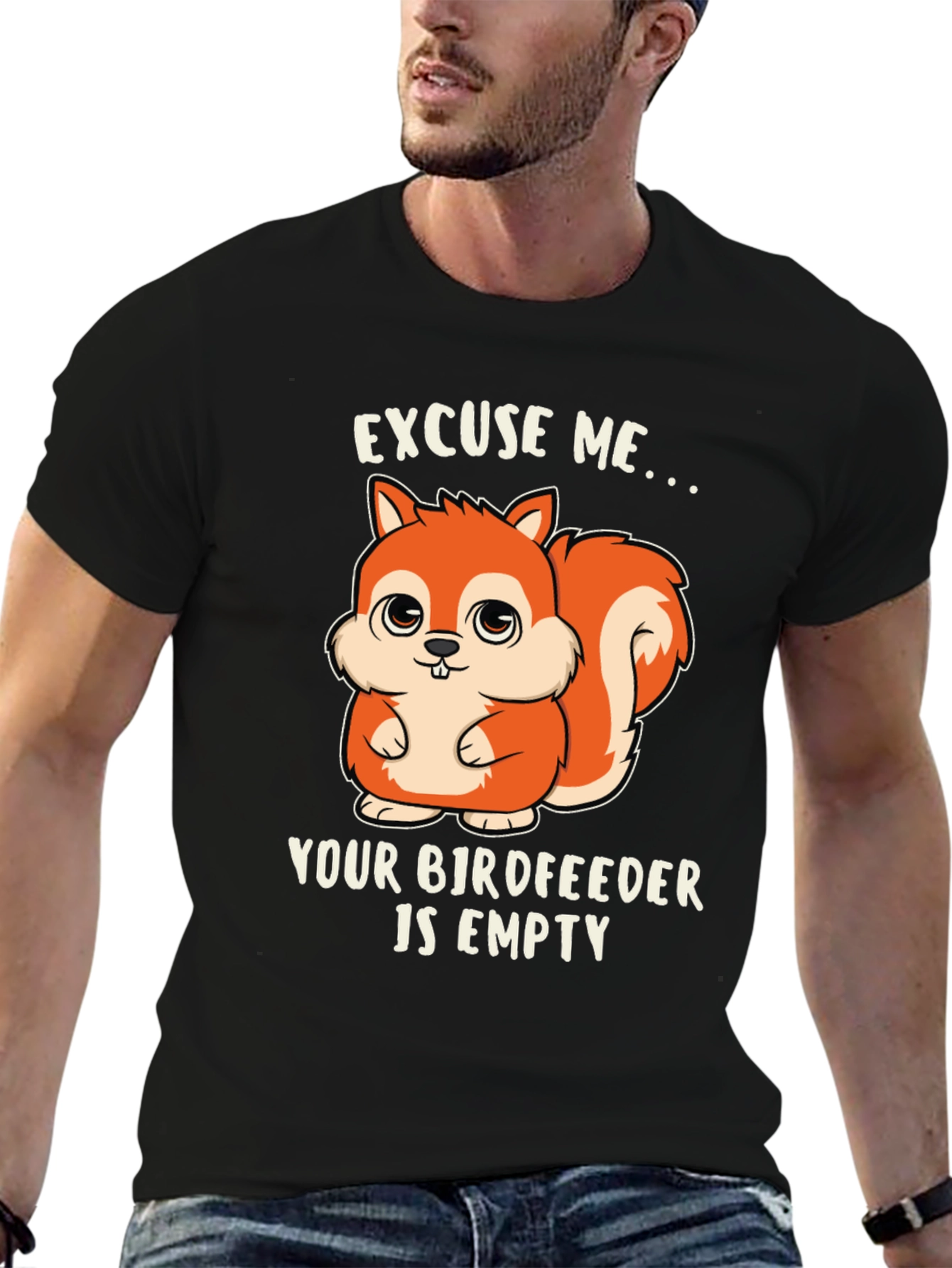 Cute Squirrel Bird Feeder T-Shirt
