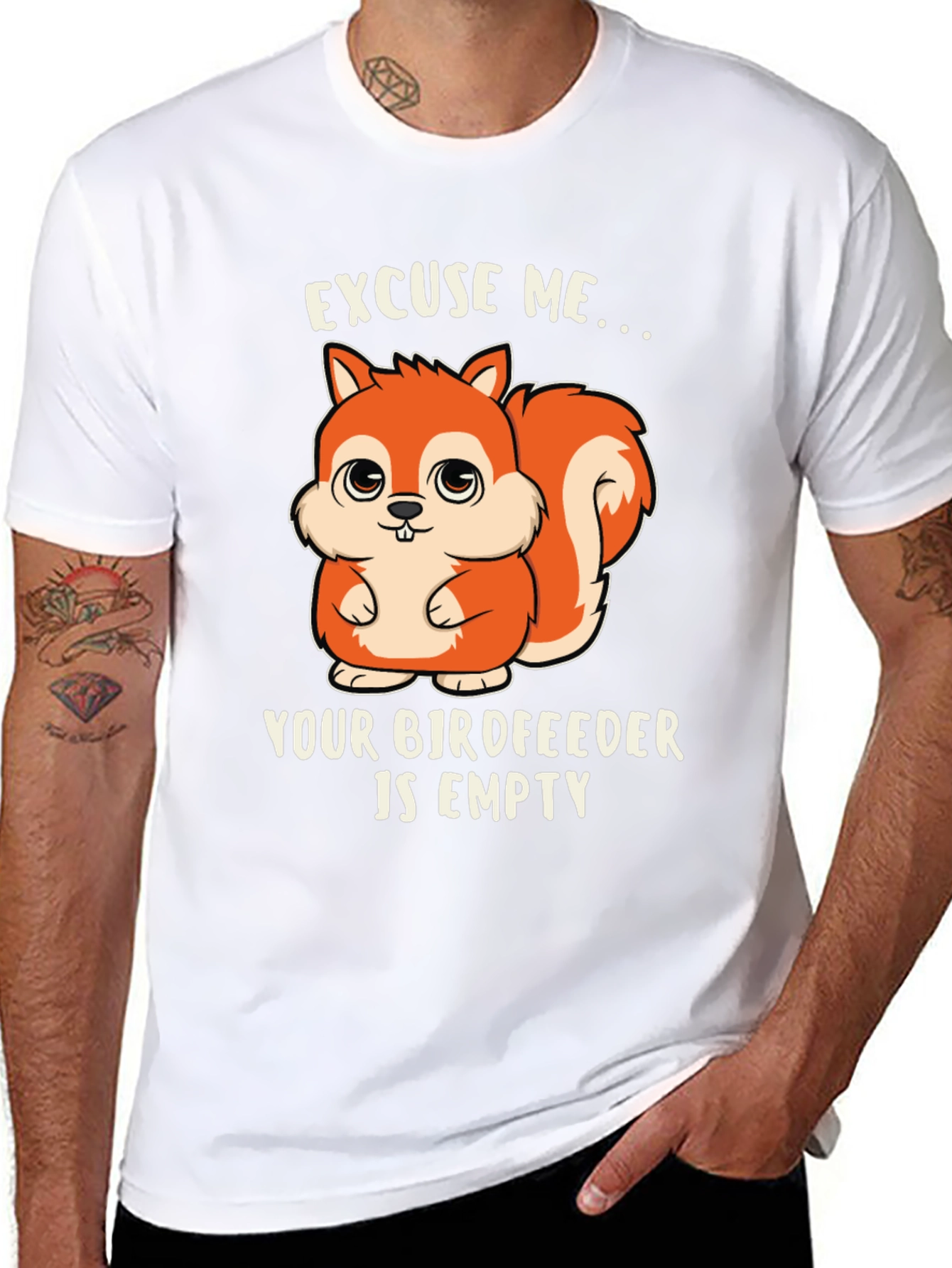 Cute Squirrel Bird Feeder T-Shirt