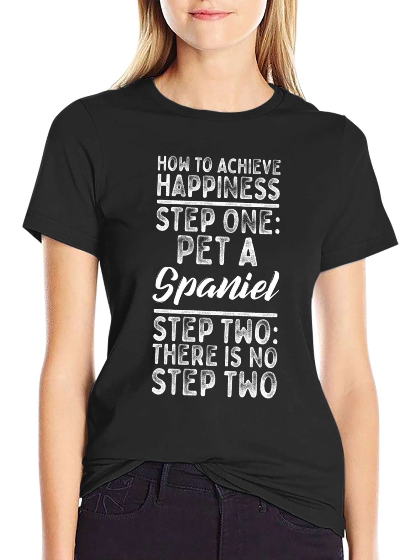 Pet A Spaniel T-Shirt: Happiness Simplified