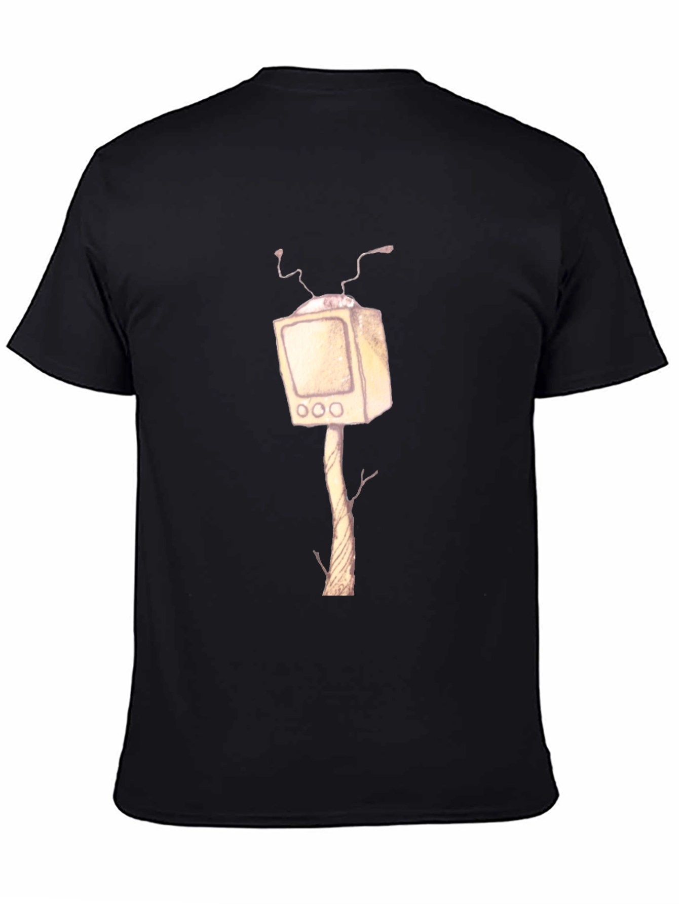 Surreal TV Tree T-Shirt - Unique Graphic Tee